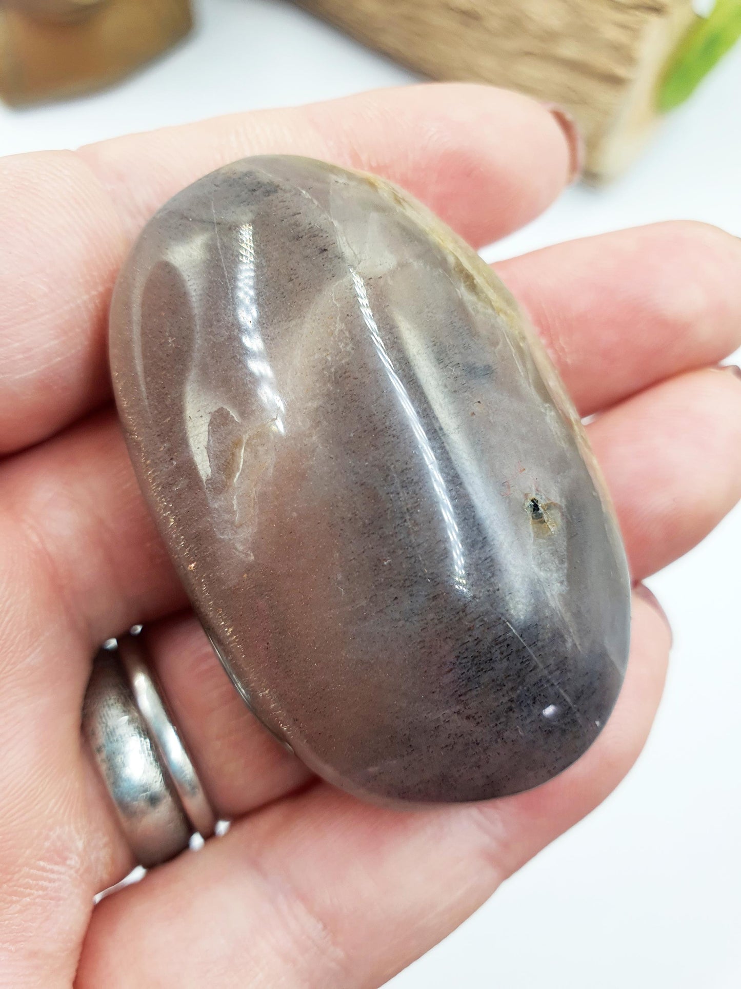 Flashy Moonstone and Sunstone Palm