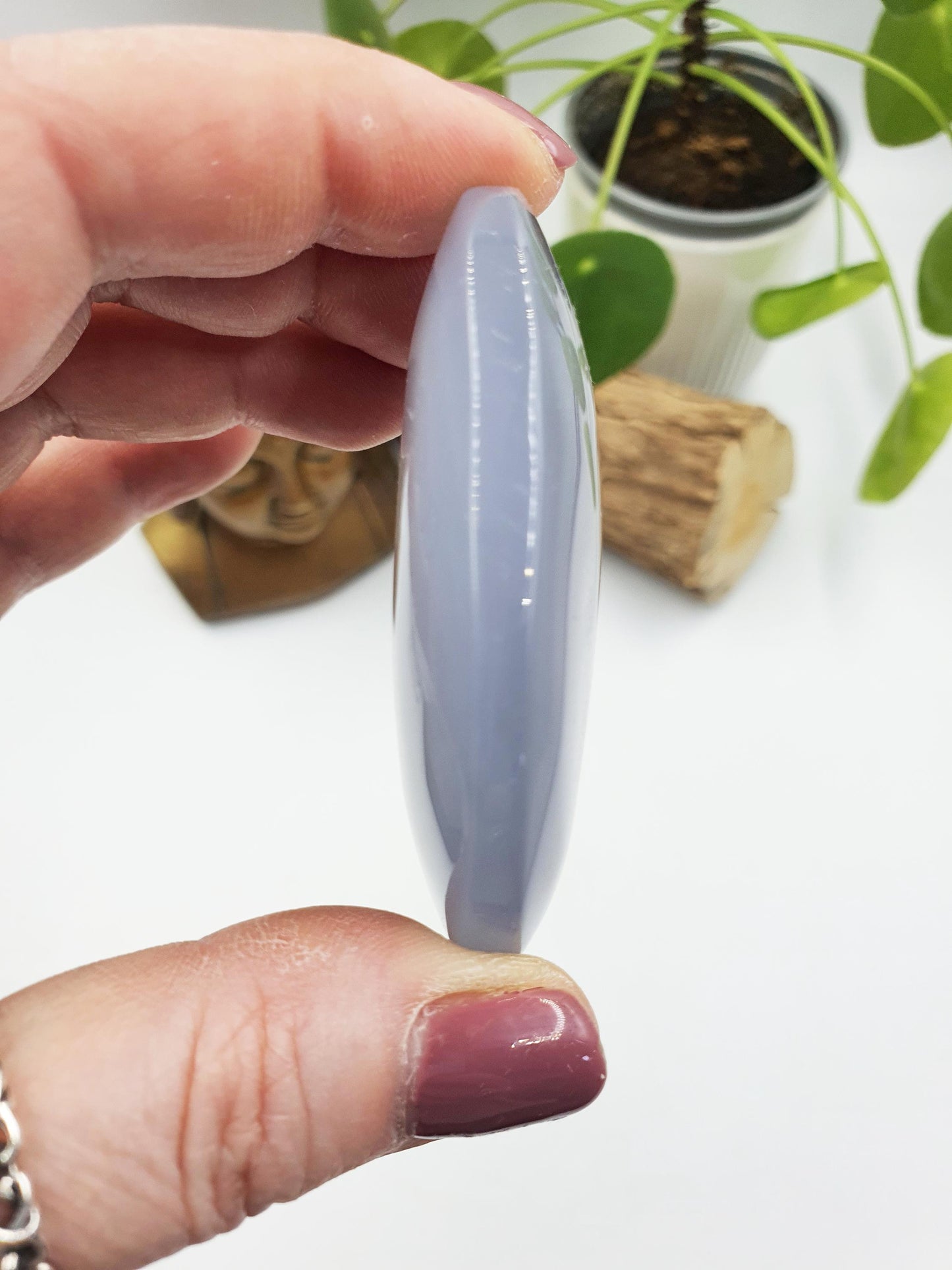 Blue Chalcedony Palm