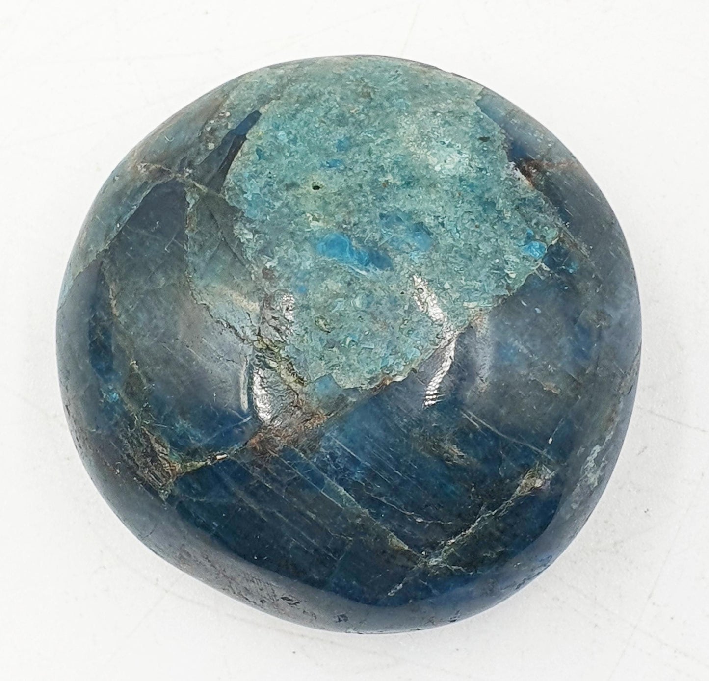 Shimmery Blue Apatite Palm Stone