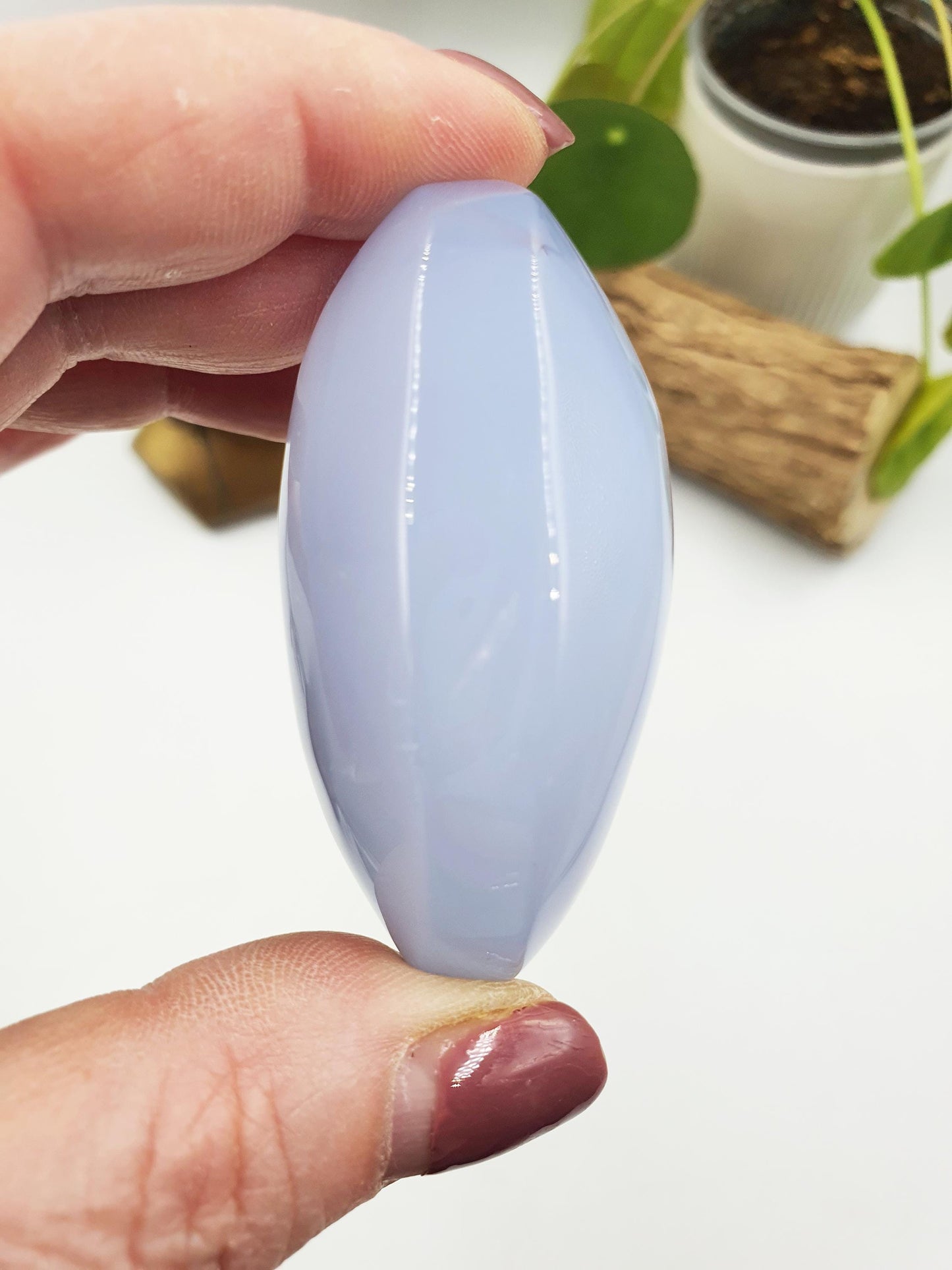 Blue Chalcedony Palm