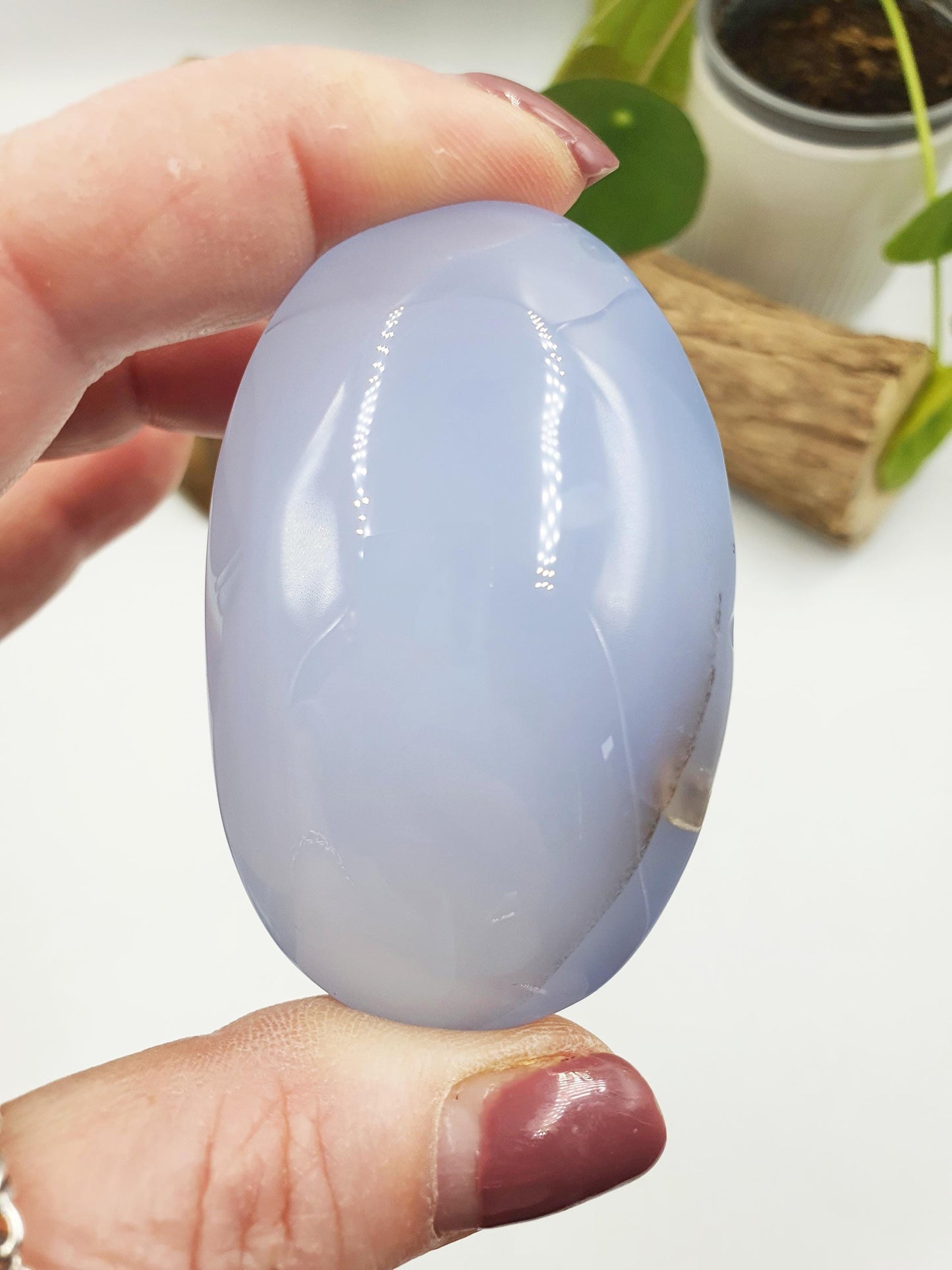 Blue Chalcedony Palm