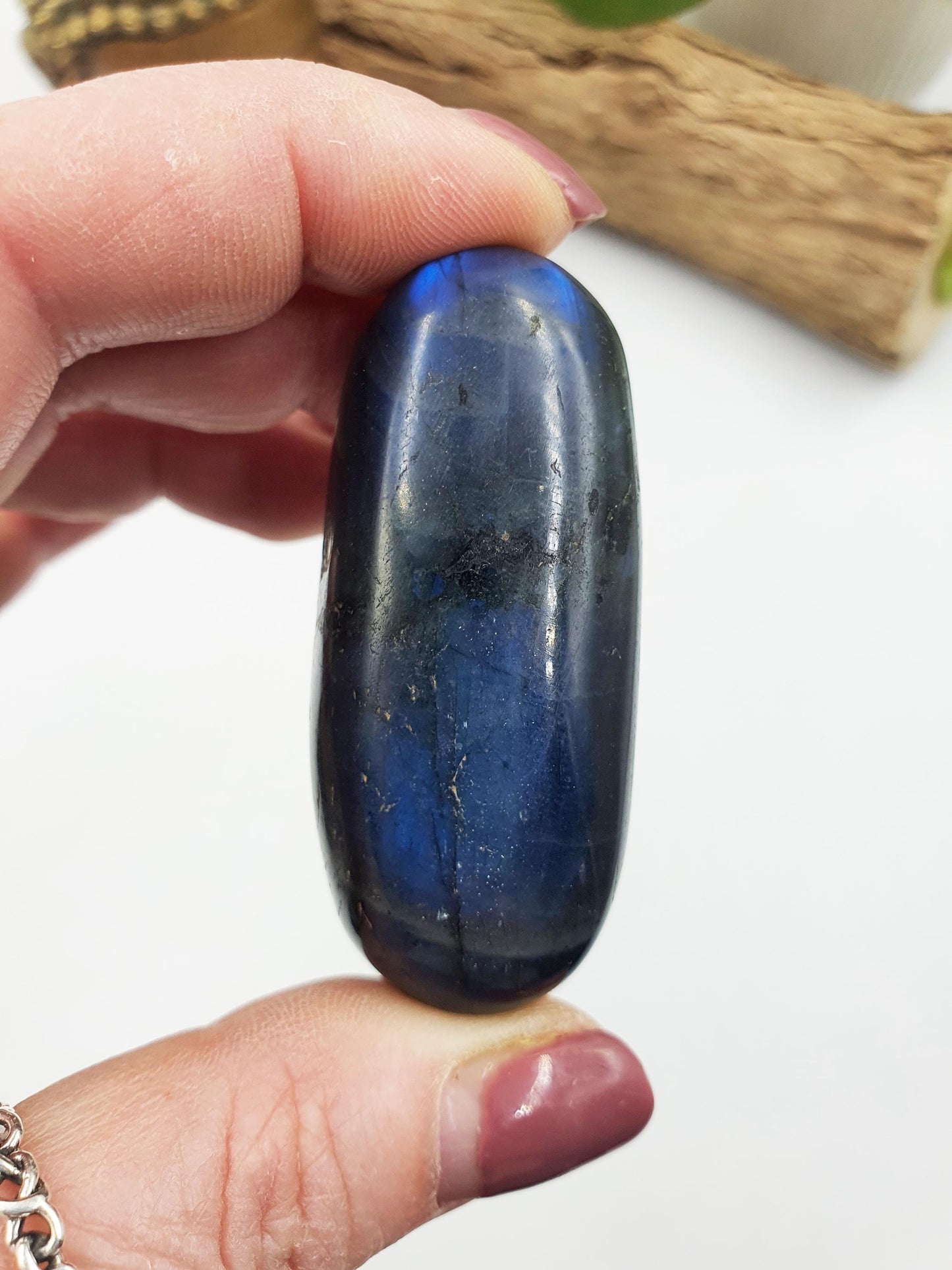 Unique Labradorite Crystal Palm