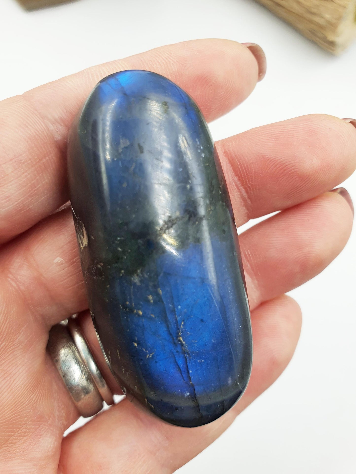 Unique Labradorite Crystal Palm