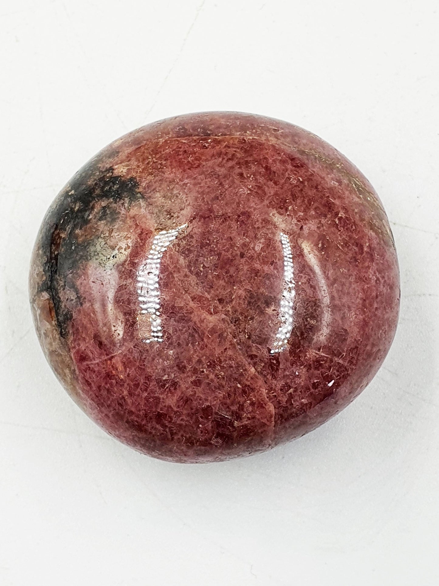 Rhodonite Palm Stone