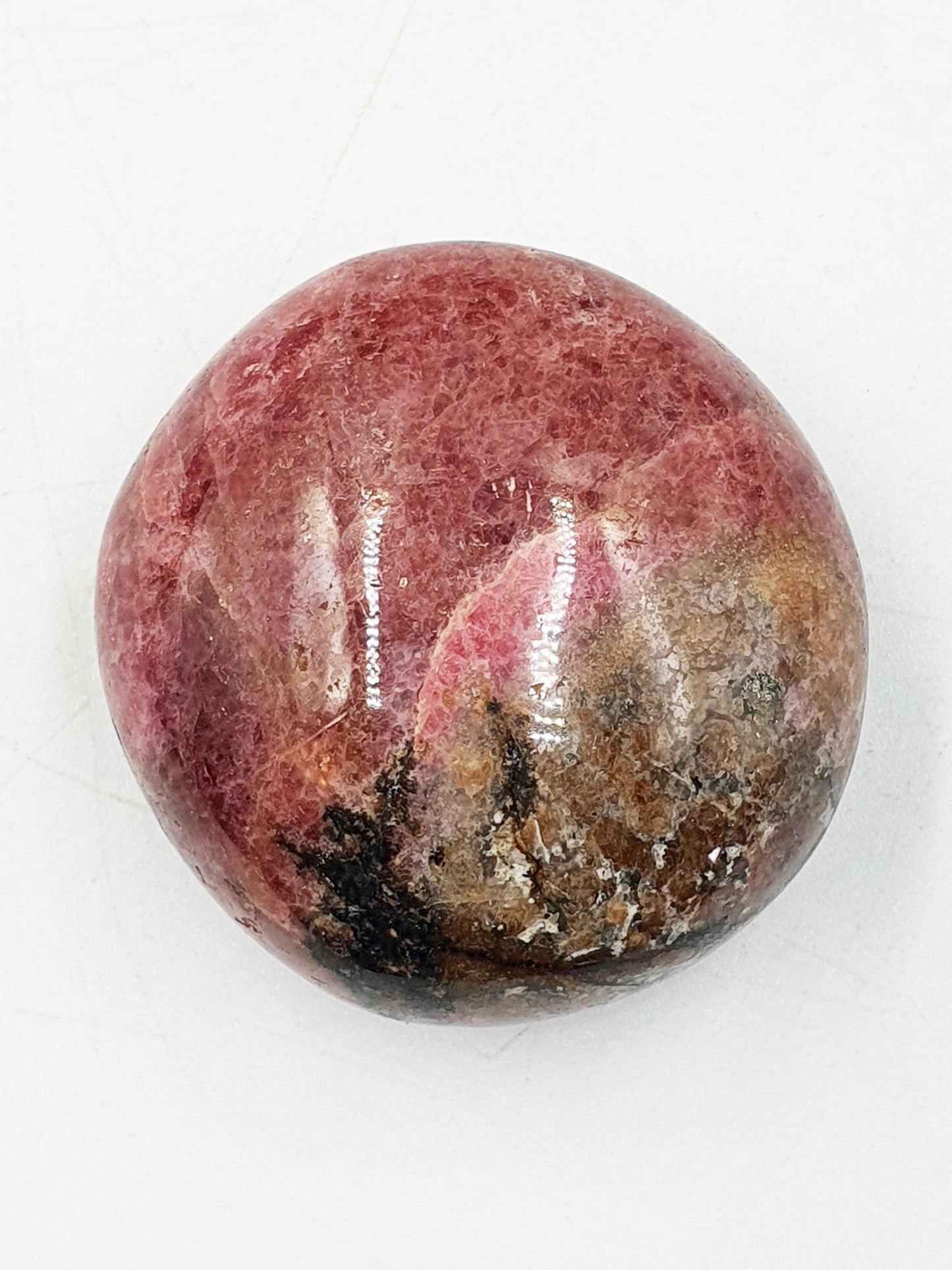 Rhodonite Palm Stone