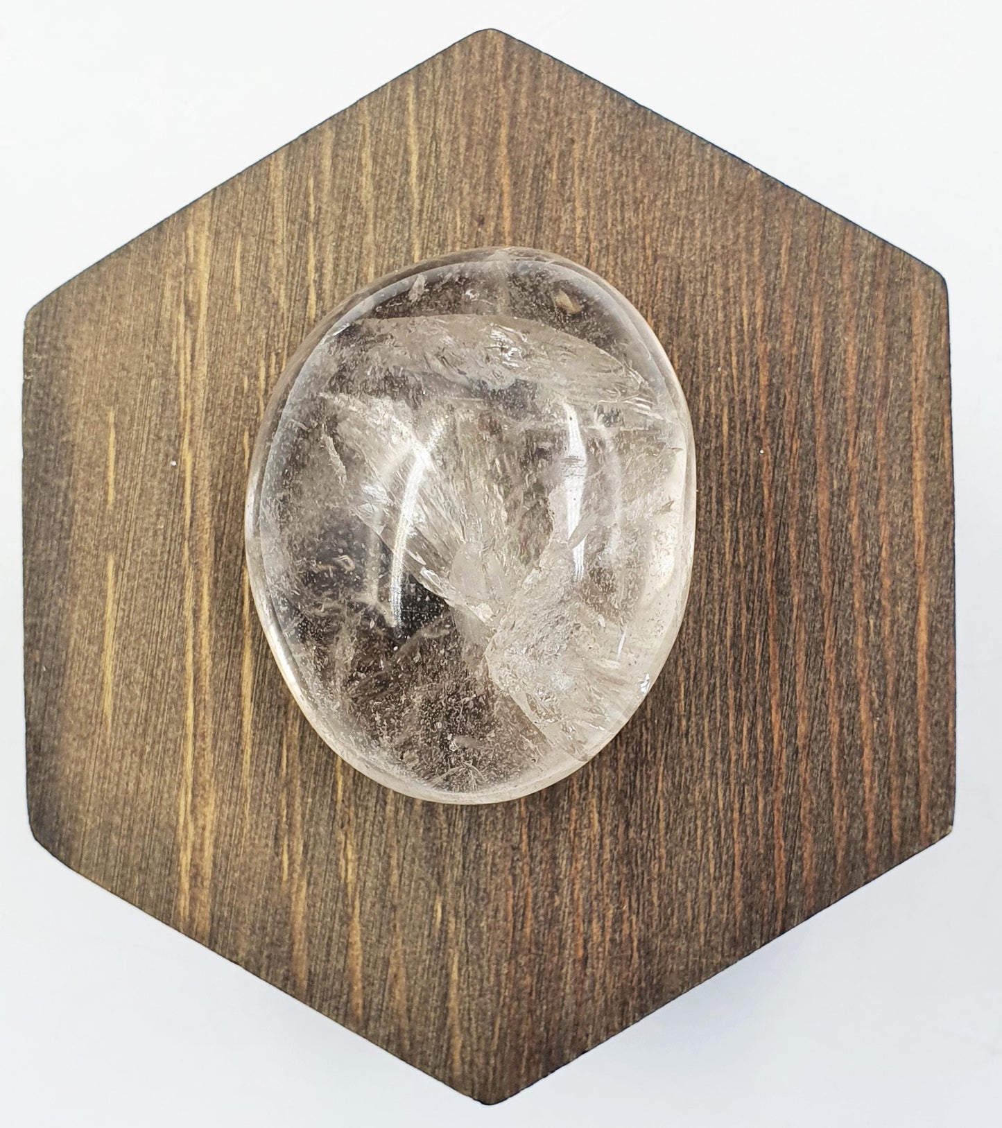 Clear Quartz Palm with Rainbows