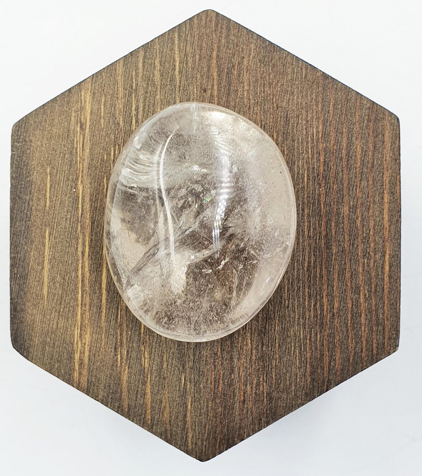 Clear Quartz Palm with Rainbows