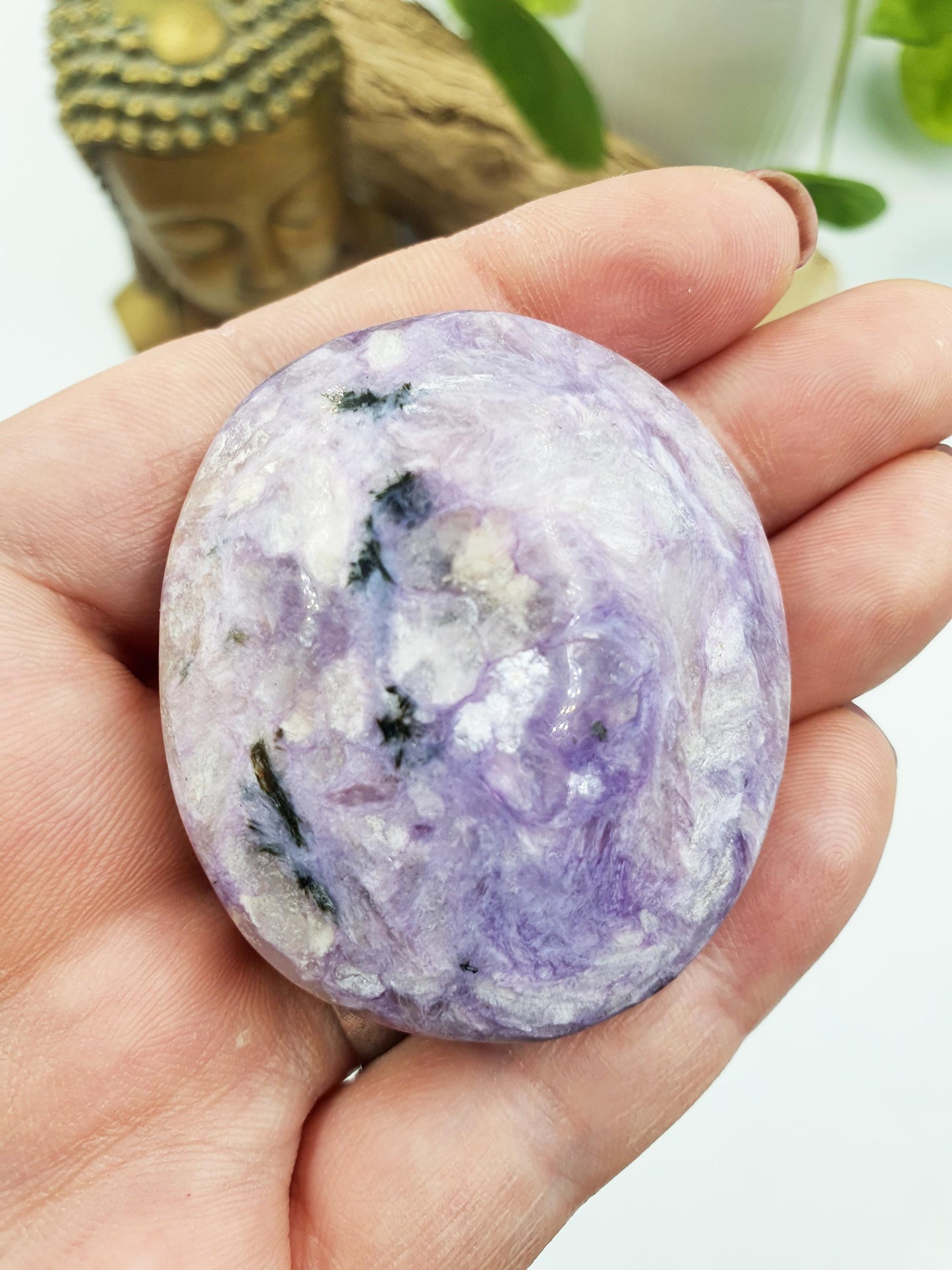 Unique Charoite Palm