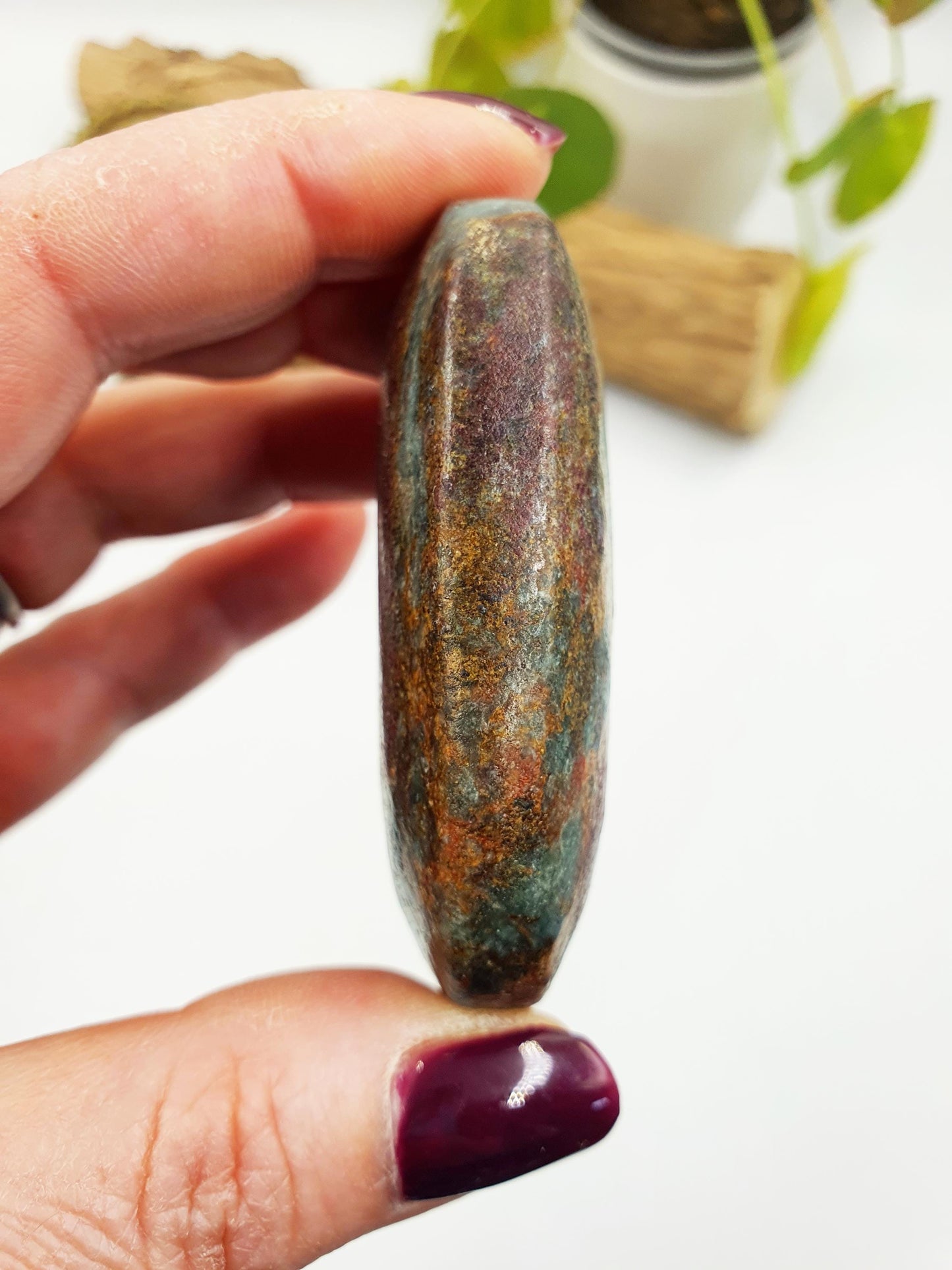 Ruby in Fuchsite Palm