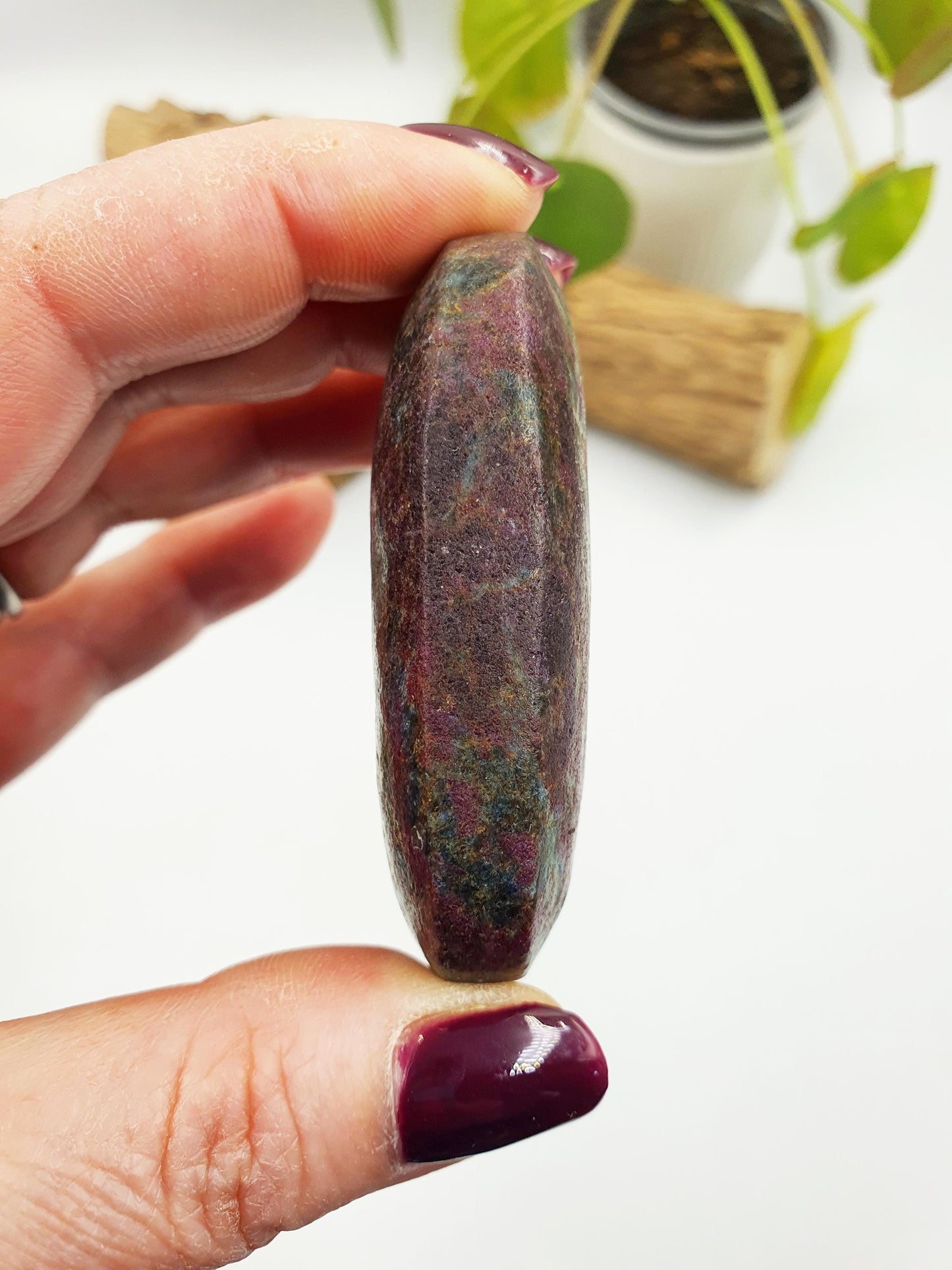 Ruby in Fuchsite Palm