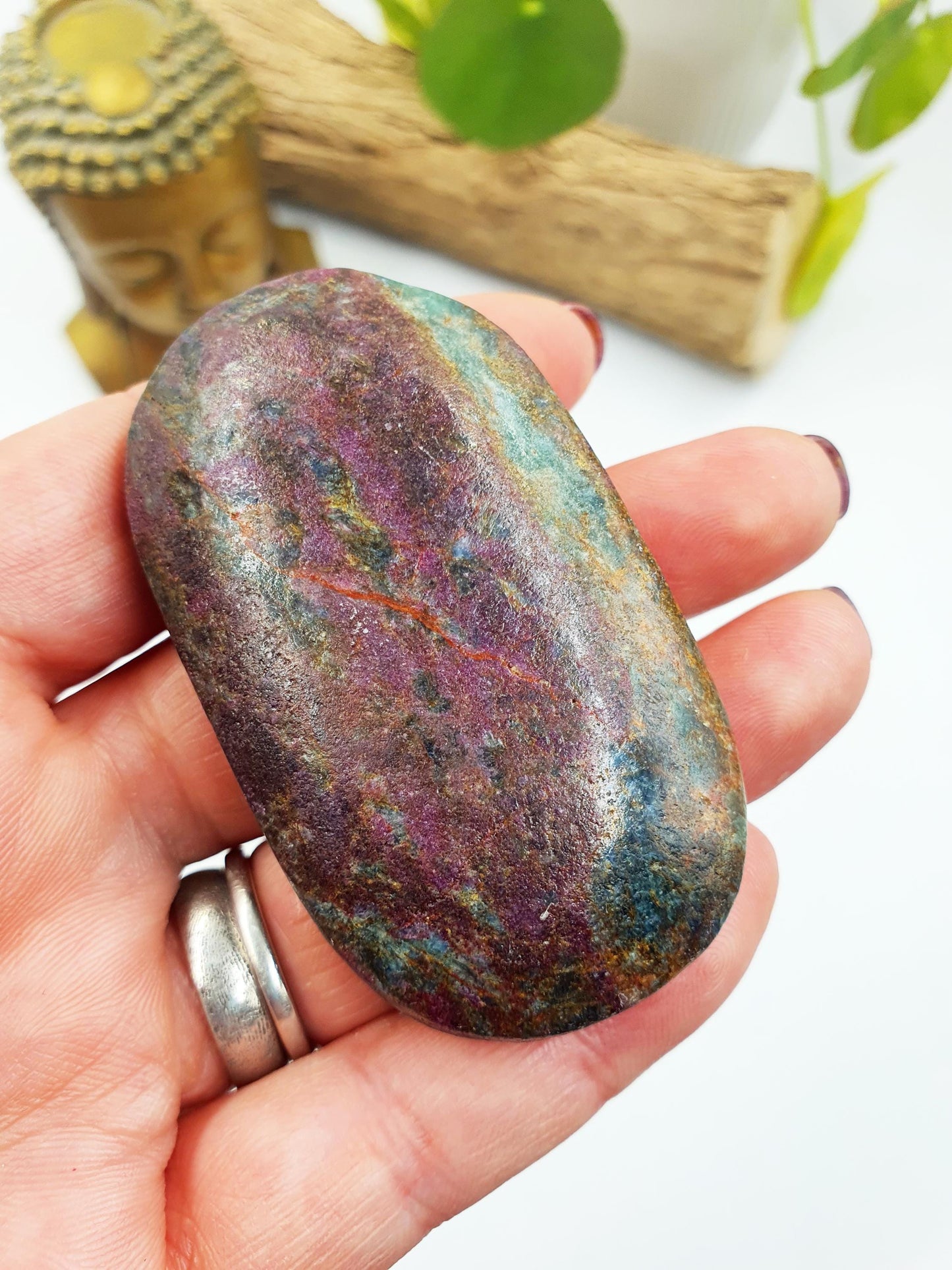 Ruby in Fuchsite Palm