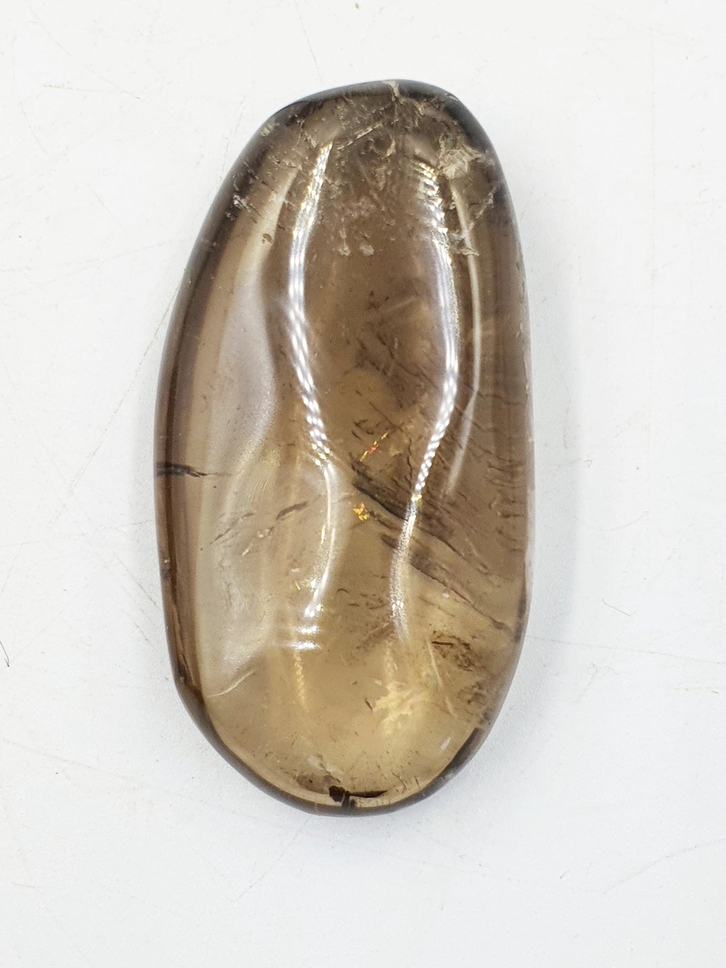 Unique Smoky Quartz Palm with rainbows