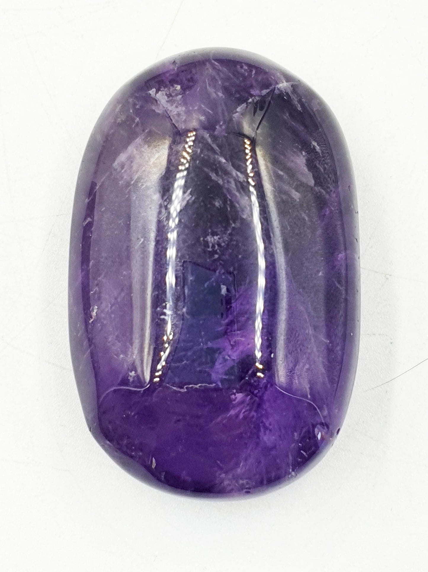 Sparkly Amethyst Palm / Amethyst Palm Stone / Reiki Crystal Palm / Meditation Palm - 80g