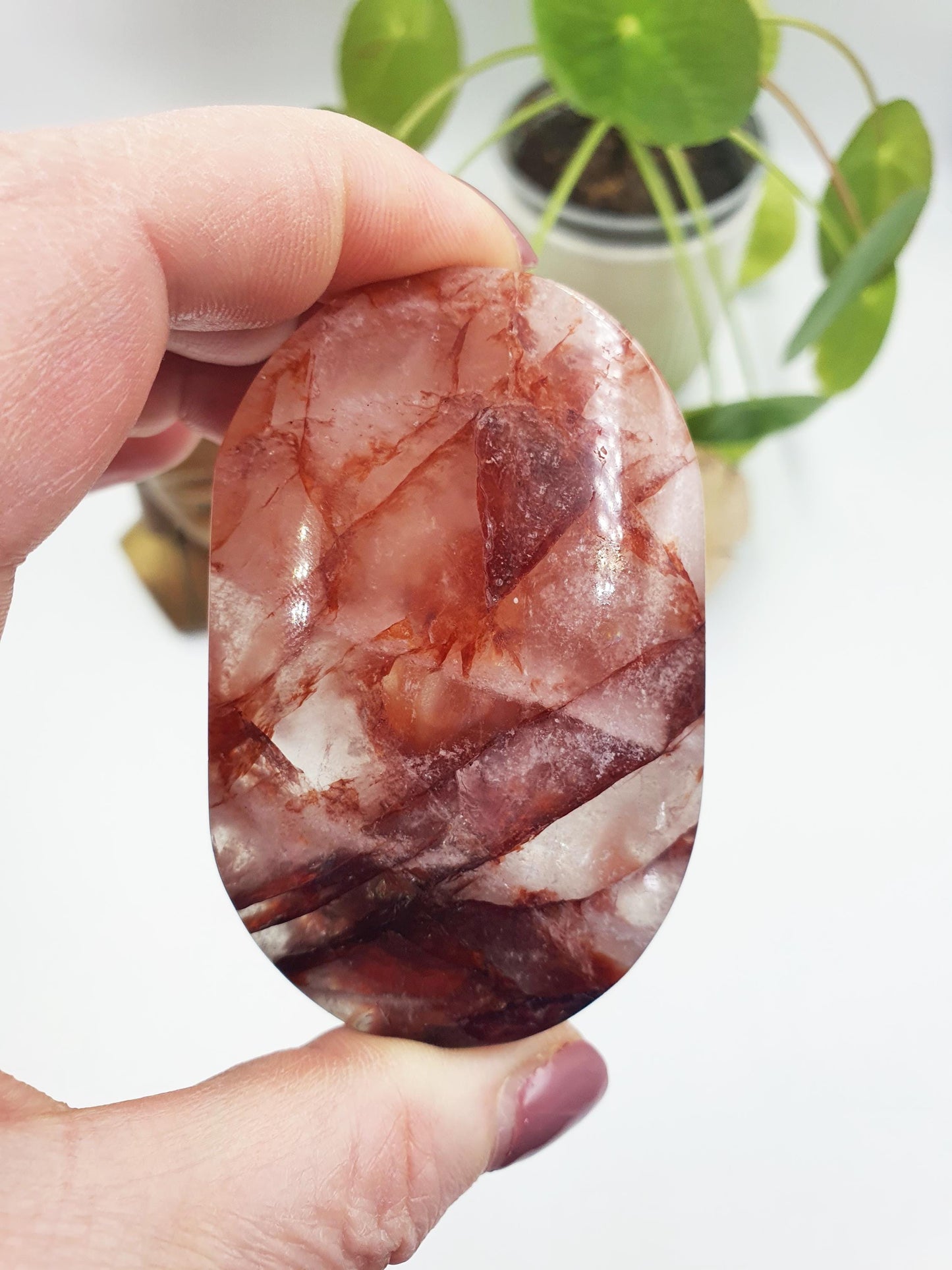 Large Fire Quartz Palm