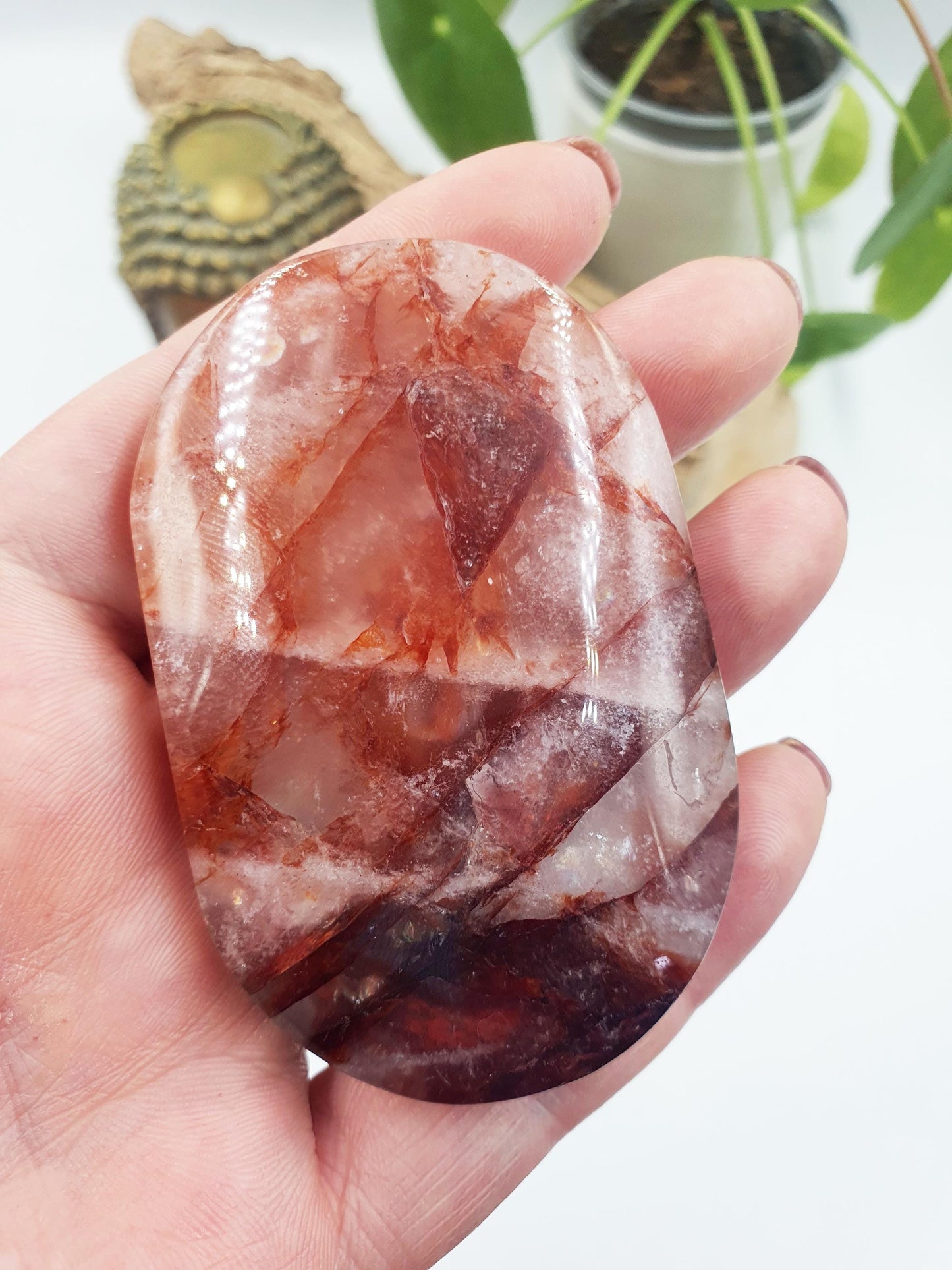Large Fire Quartz Palm