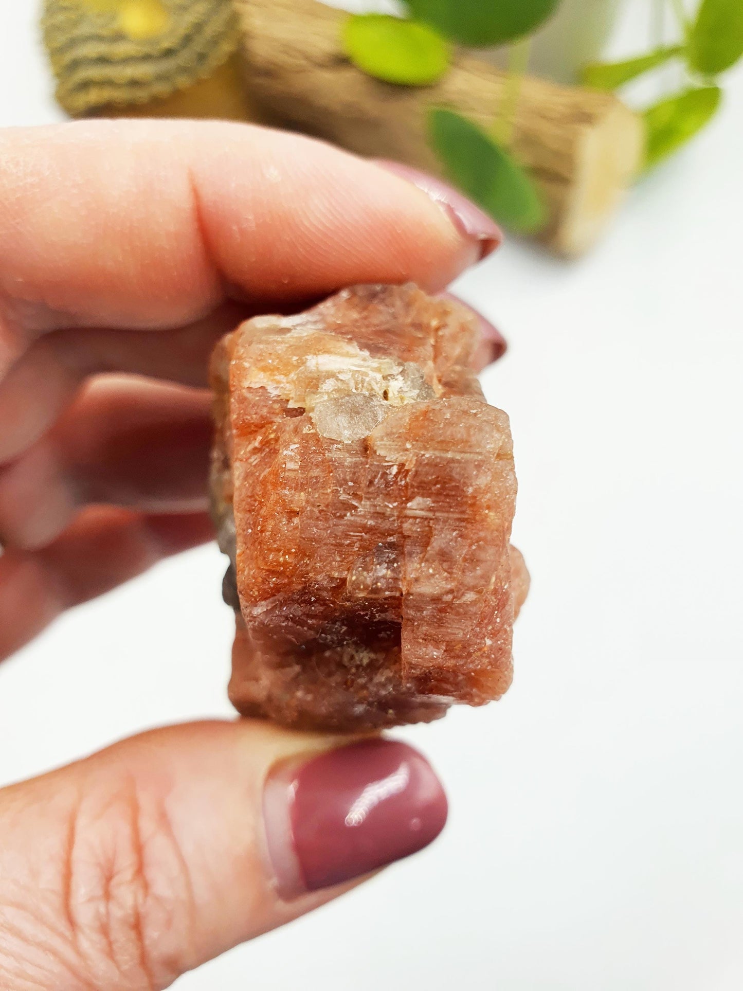 Flashy Raw Sunstone