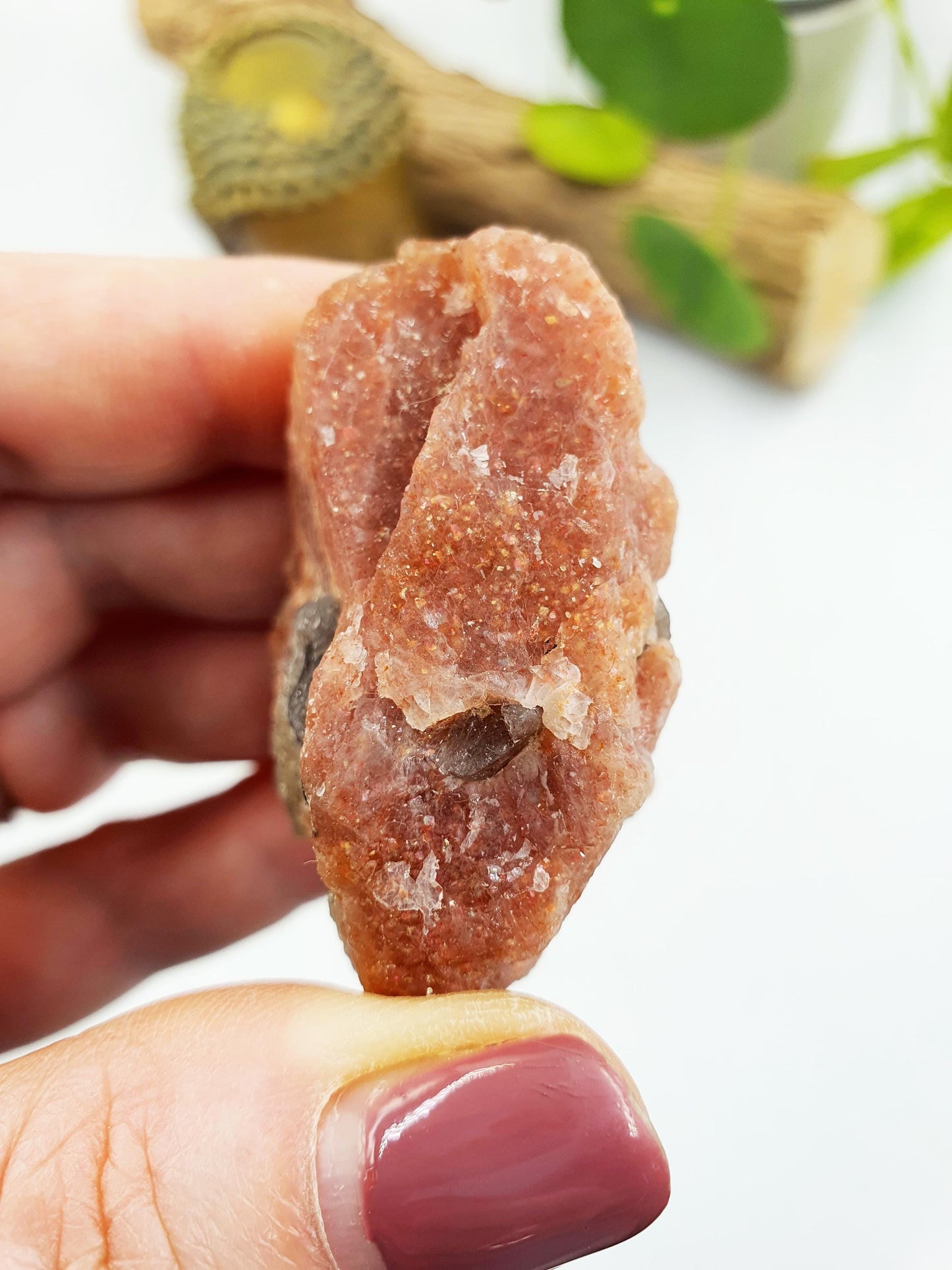 Flashy Raw Sunstone