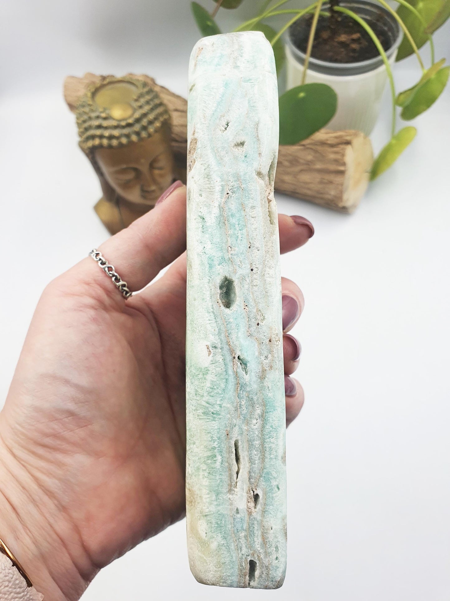 Large Blue Aragonite Freefrom