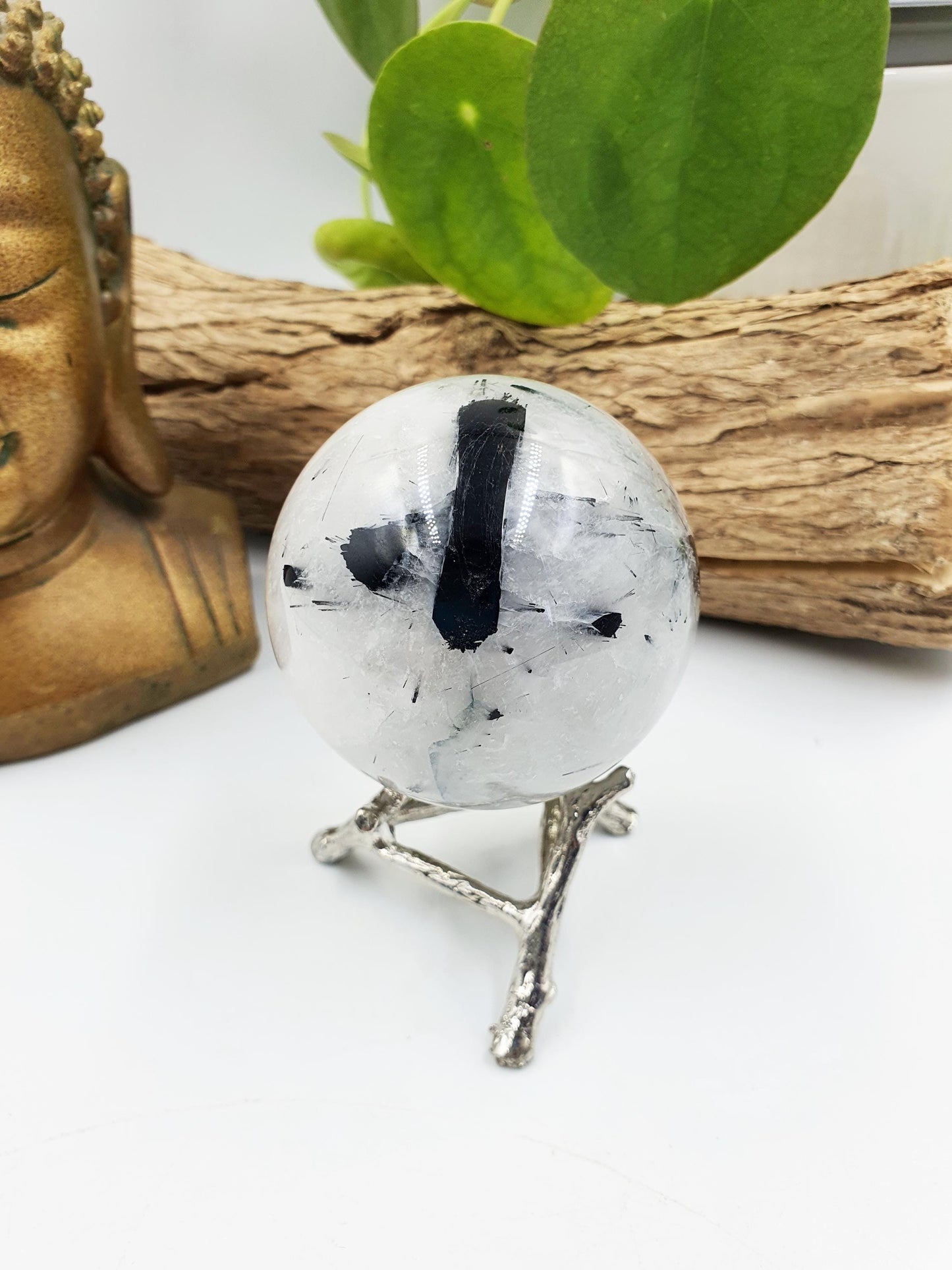Rutilated Quartz Sphere