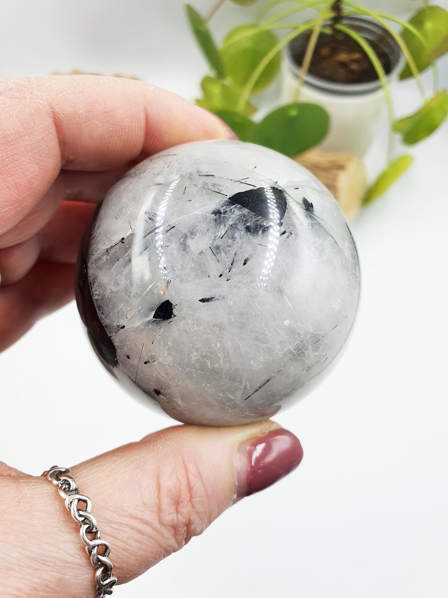 Rutilated Quartz Sphere
