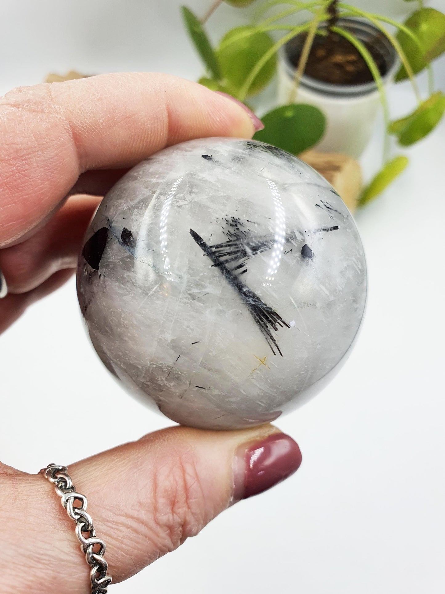 Rutilated Quartz Sphere