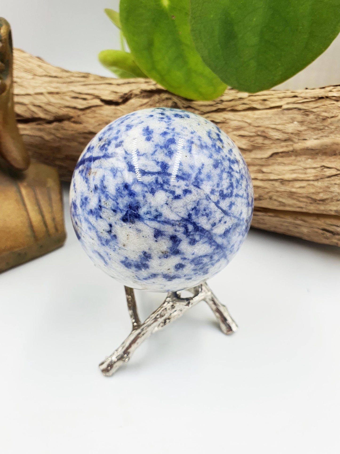Blue Dot Jasper Sphere