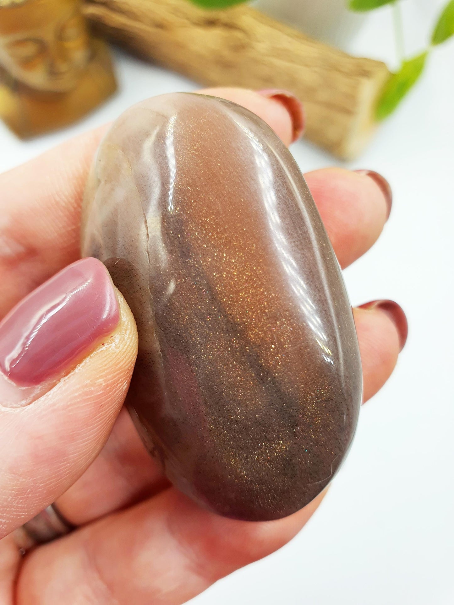 Flashy Moonstone and Sunstone Palm