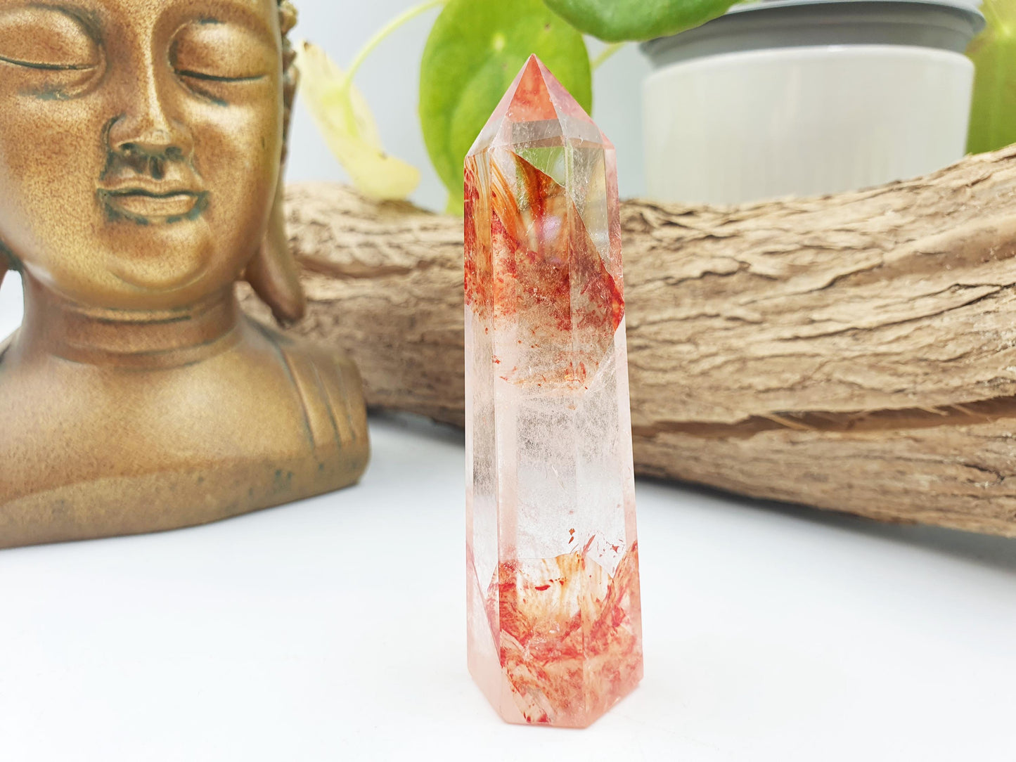 Madagascan Fire Quartz Tower
