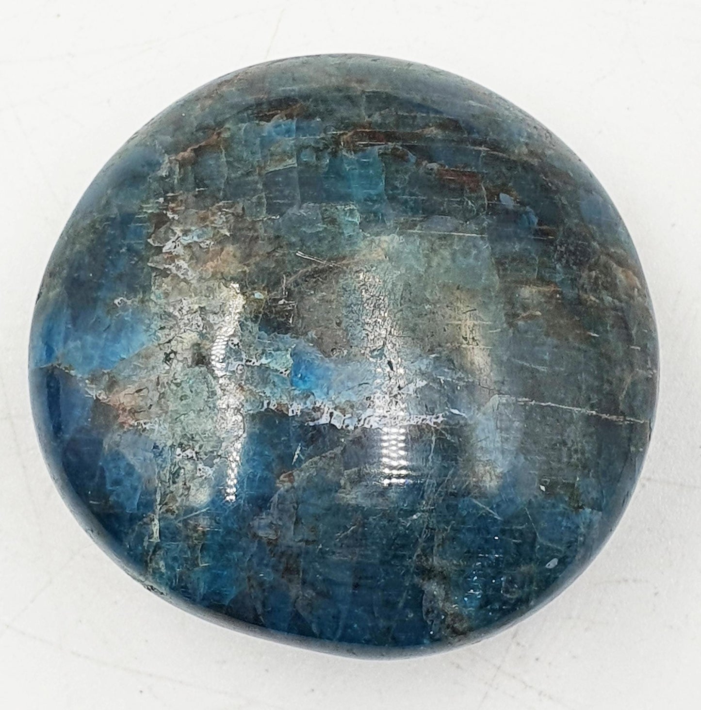 Shimmery Blue Apatite Palm Stone