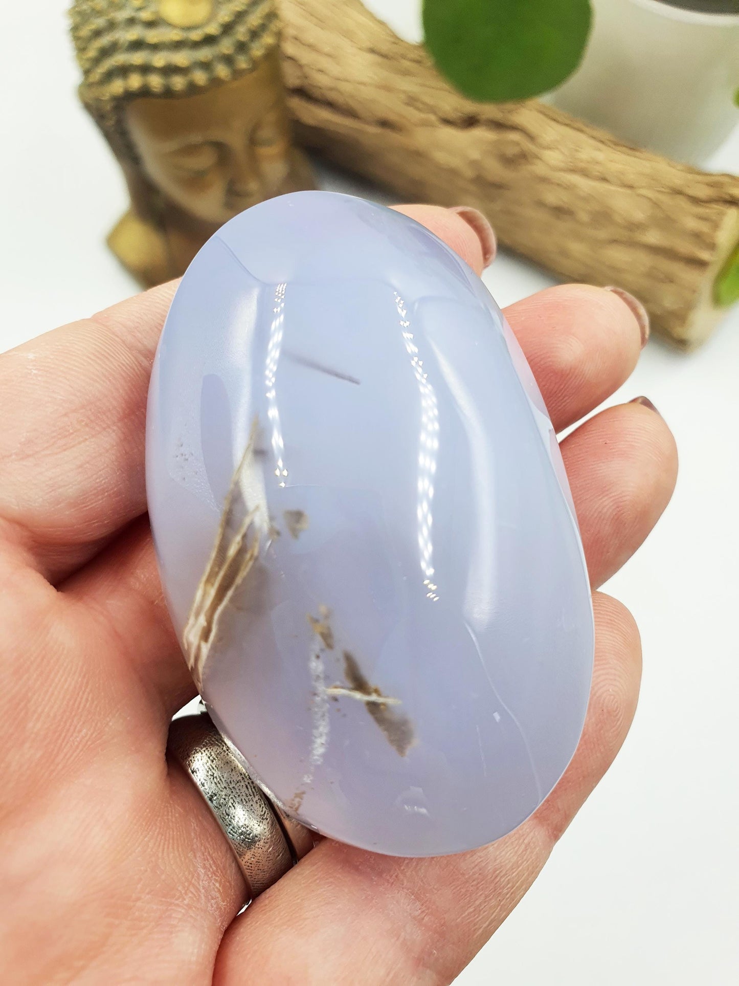 Blue Chalcedony Palm