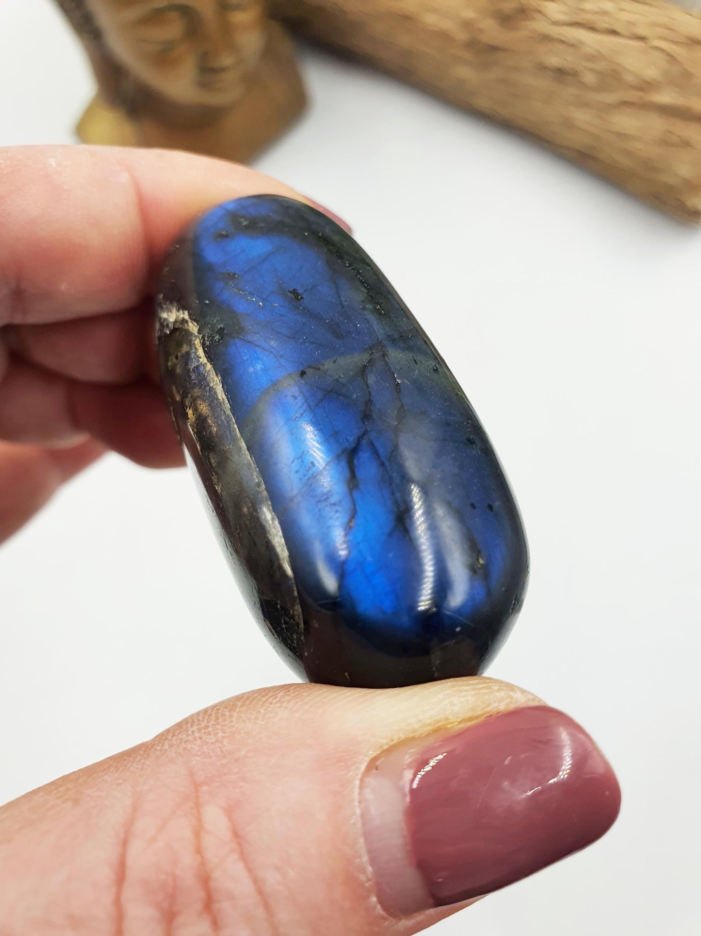 Unique Labradorite Crystal Palm