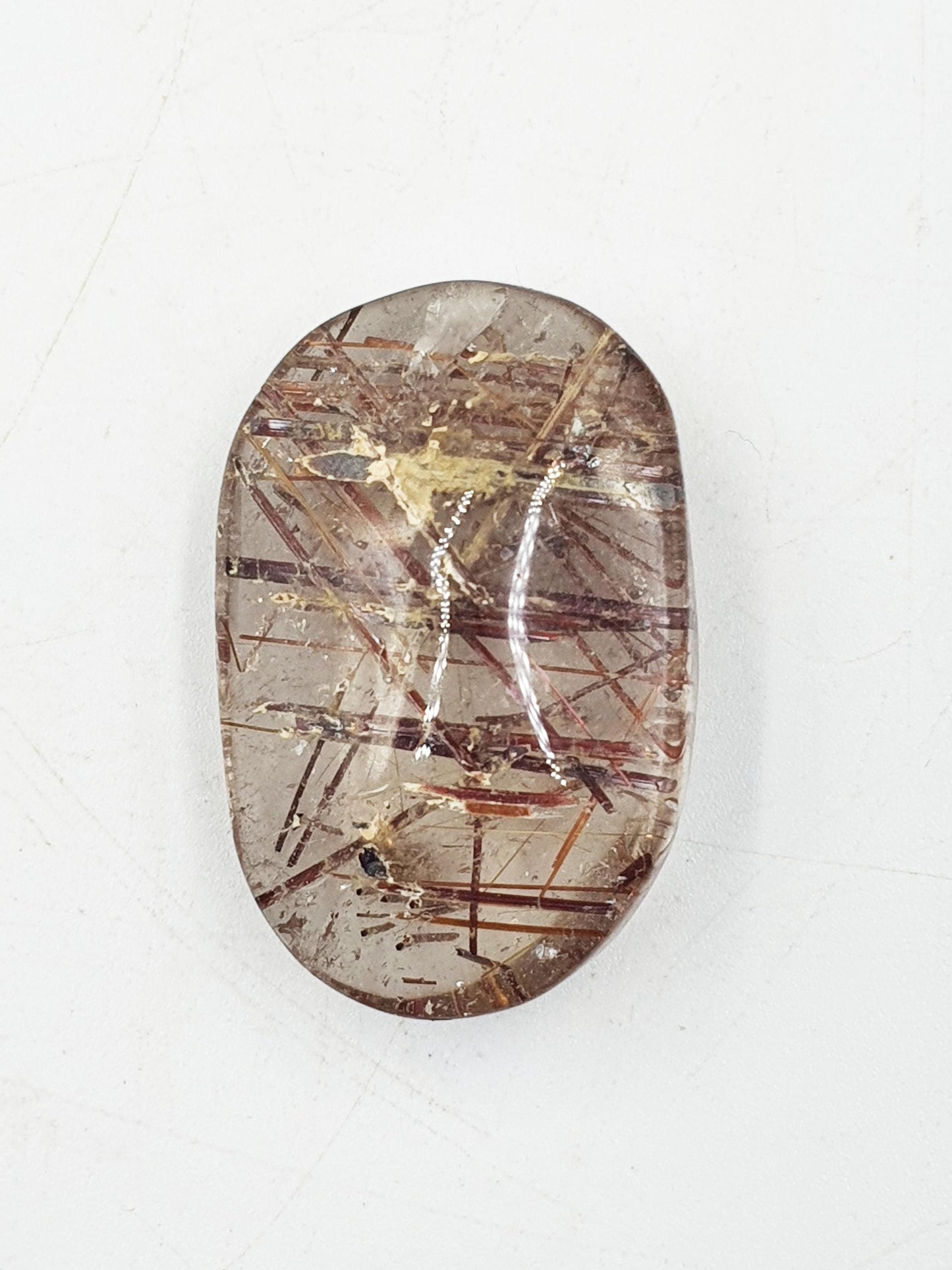 High Quality Little Rutilated Quartz Palmstone