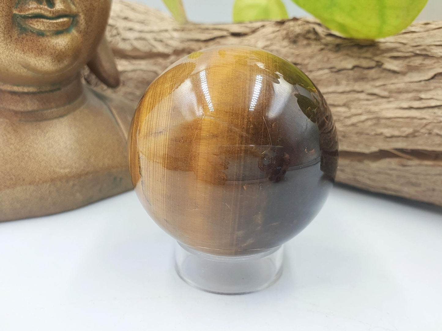 Flashy Yellow Tigers Eye Sphere