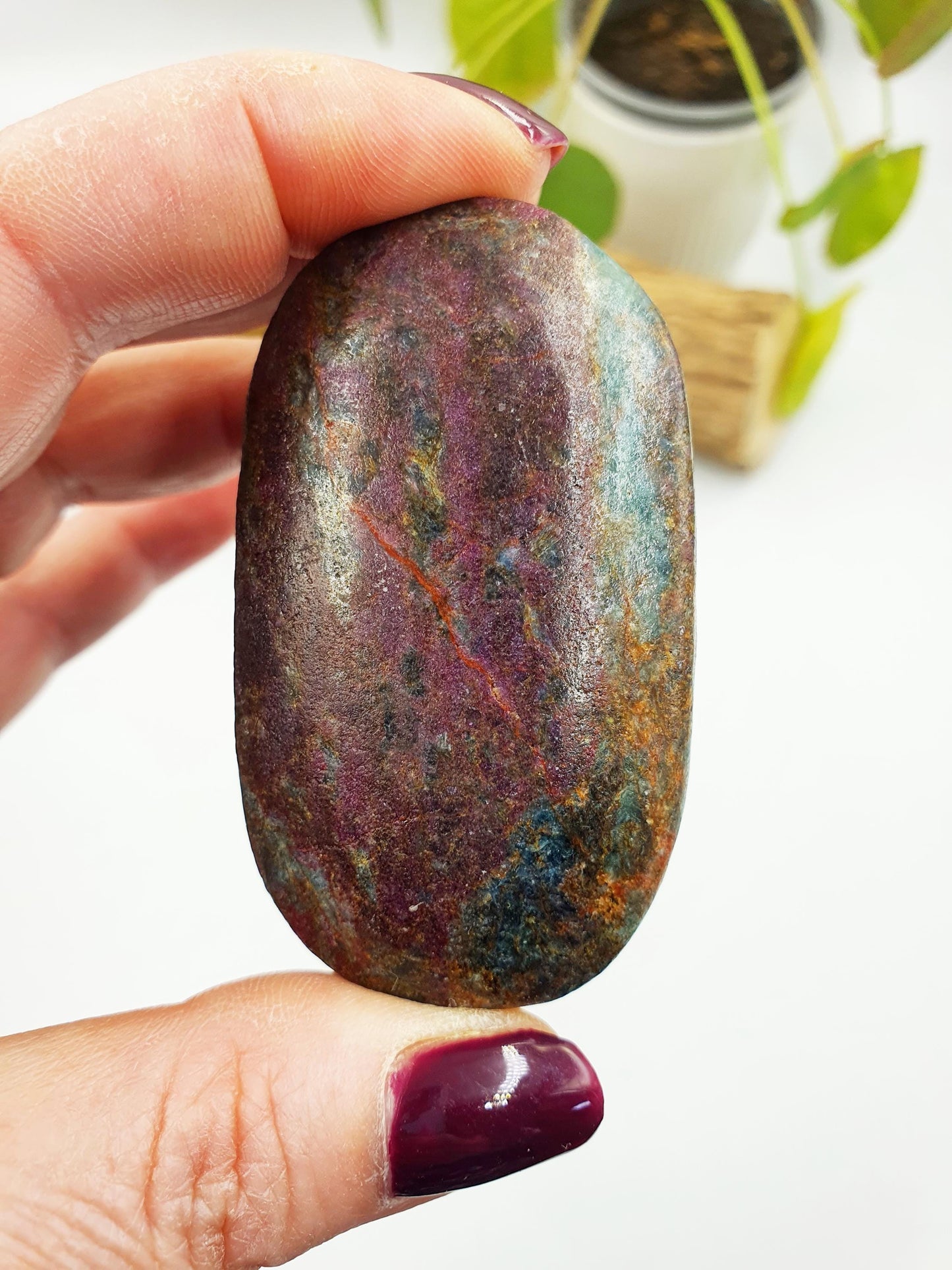 Ruby in Fuchsite Palm