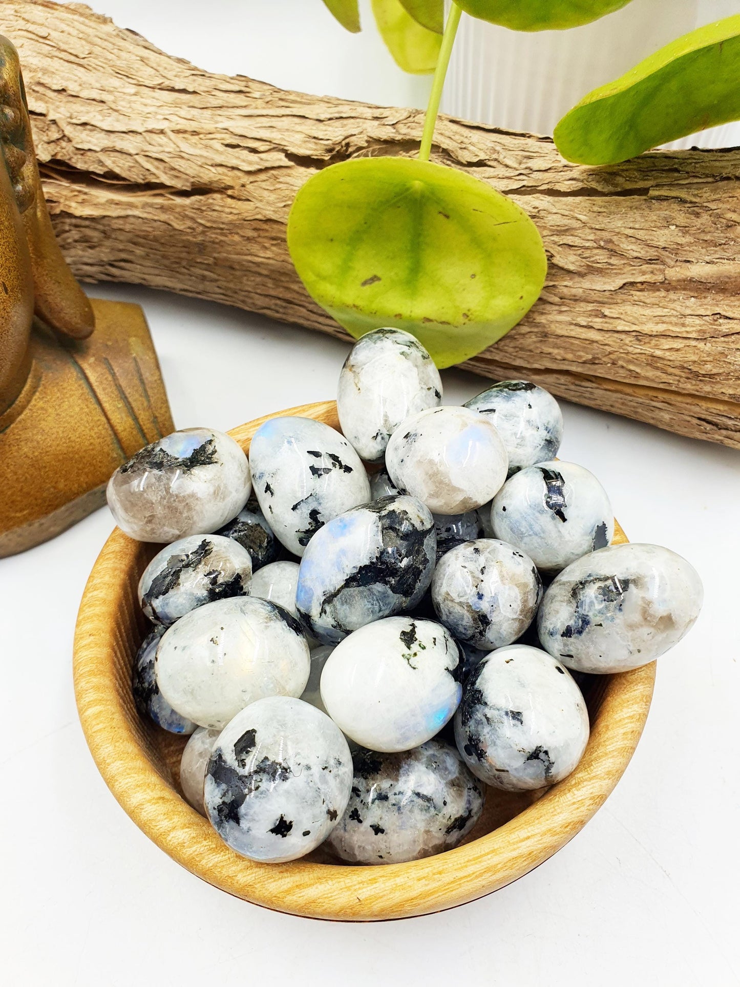 Flashy Rainbow Moonstone Tumbles