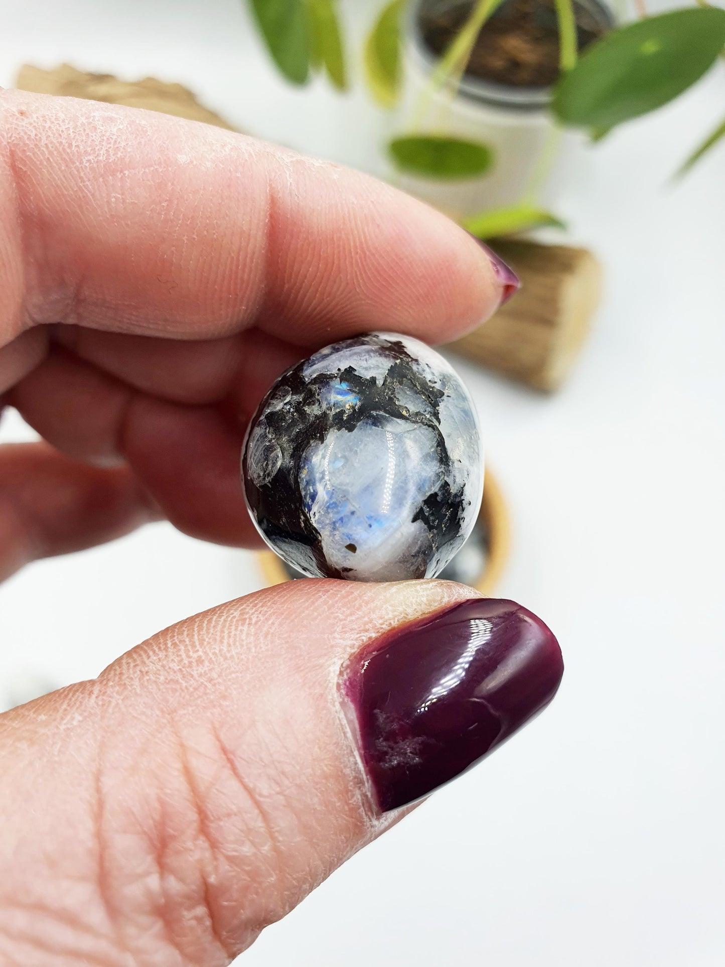 Flashy Rainbow Moonstone Tumbles