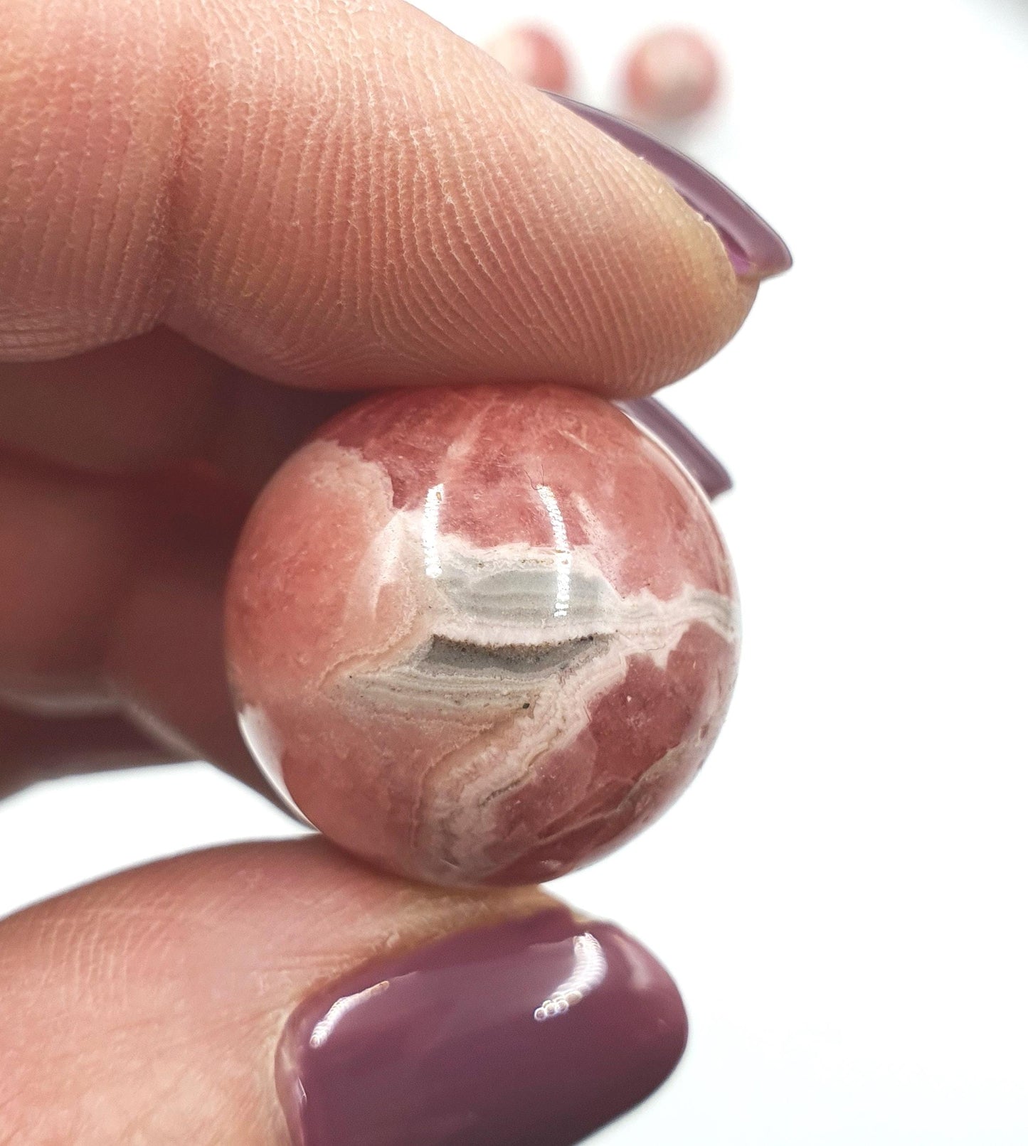 High Quality Rhodochrosite Crystal Mini Sphere - 20mm