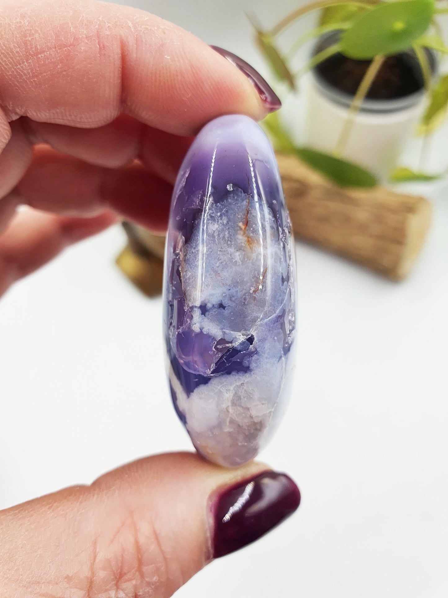 Blue Flower Agate Palm