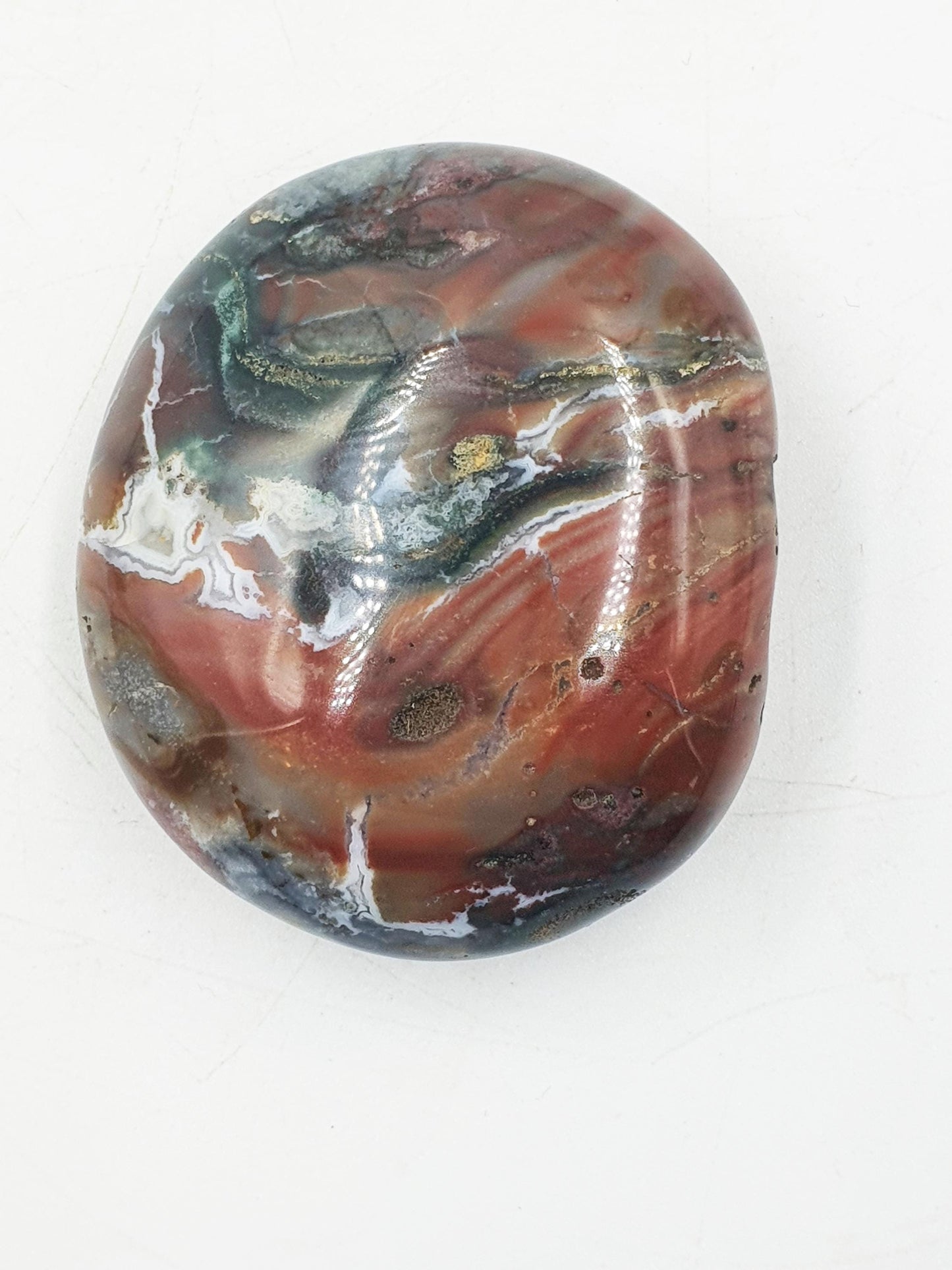Large Round Ocean Jasper Palm