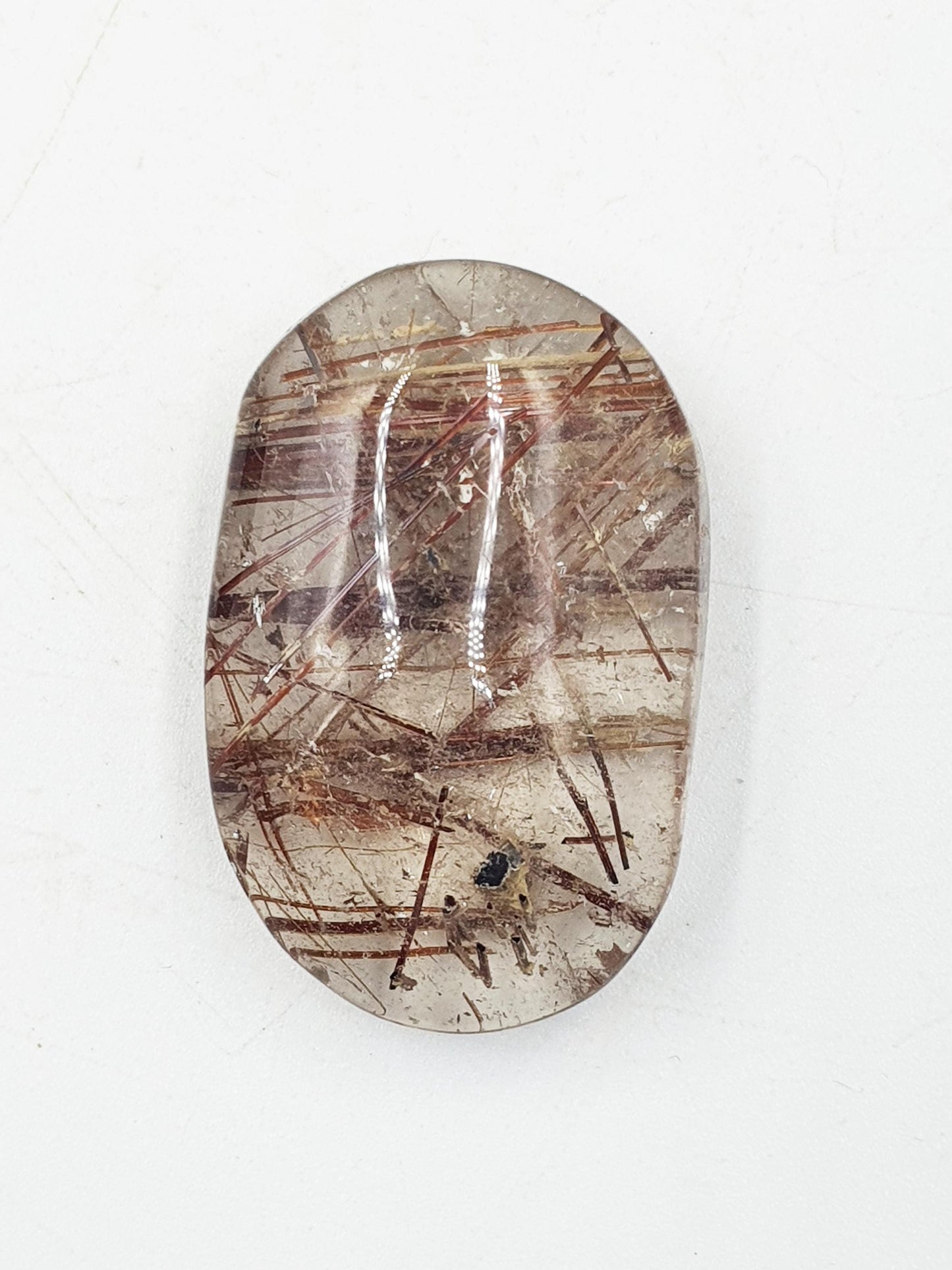 High Quality Little Rutilated Quartz Palmstone