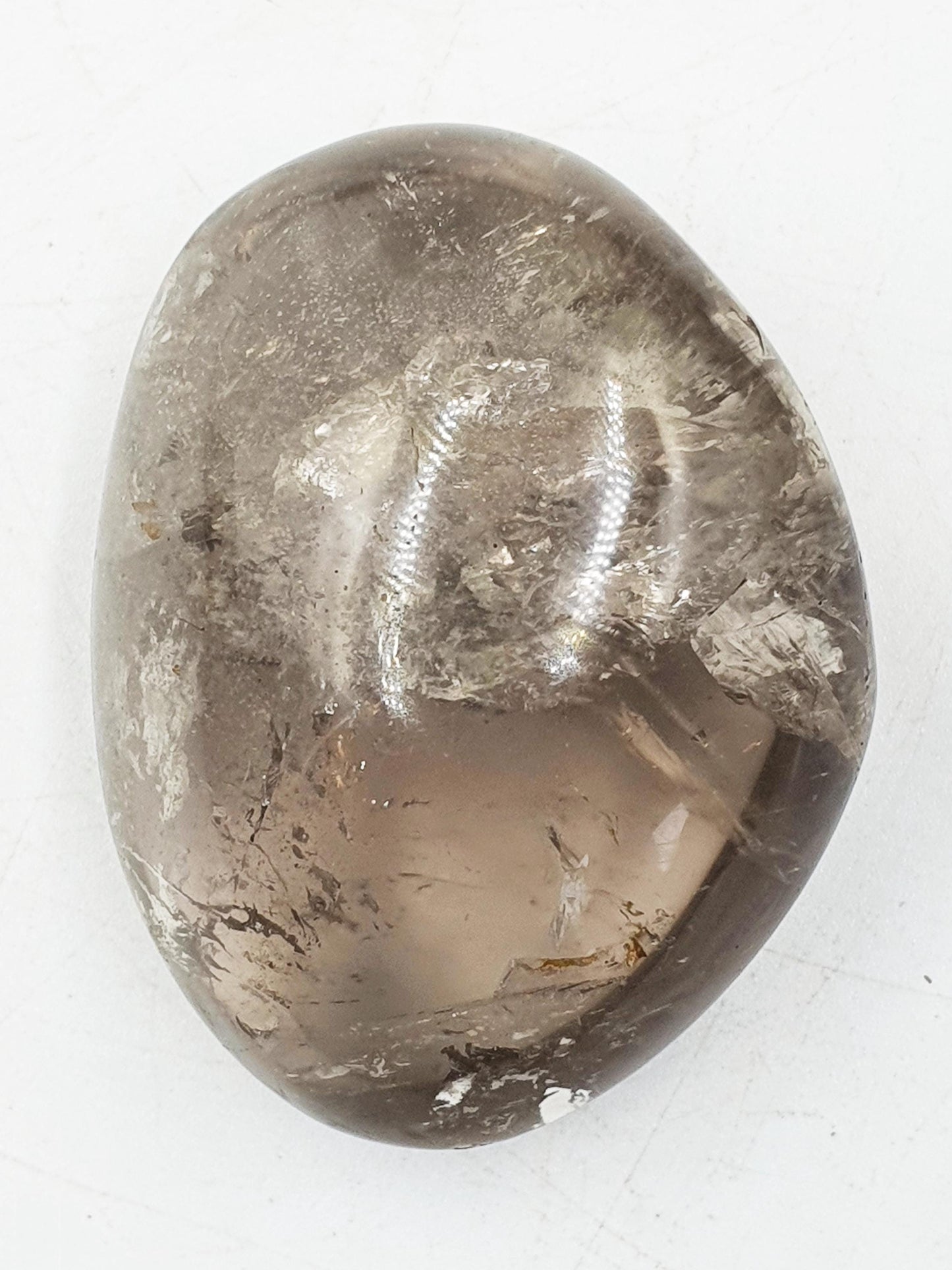 Smoky Quartz Palm with rainbow