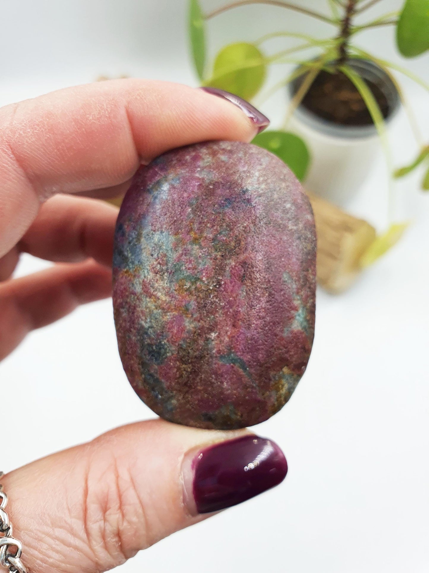 Ruby in Fuchsite Palm