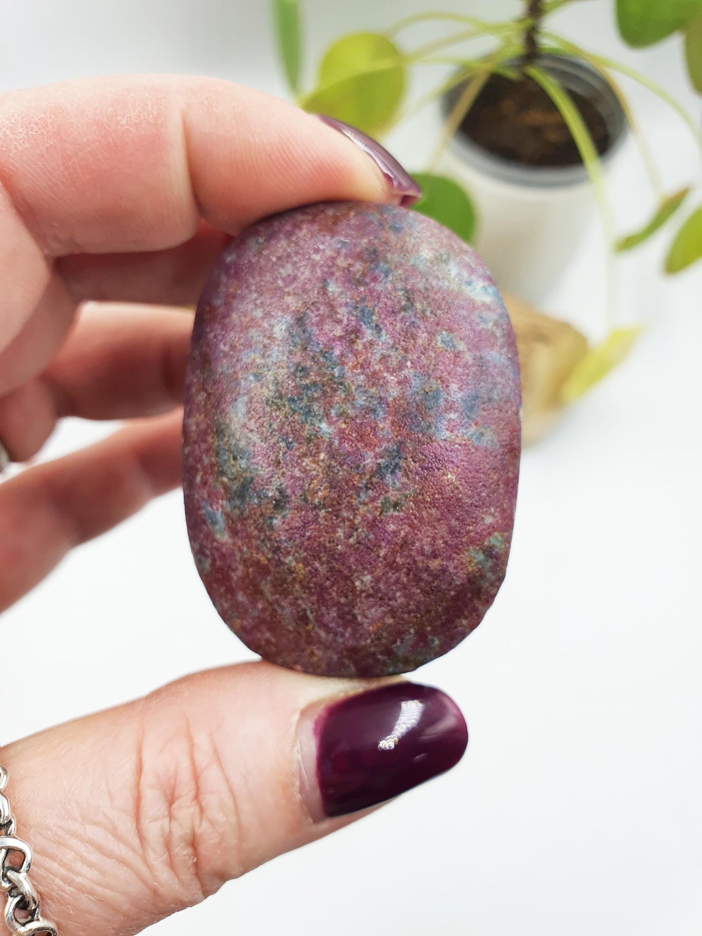 Ruby in Fuchsite Palm