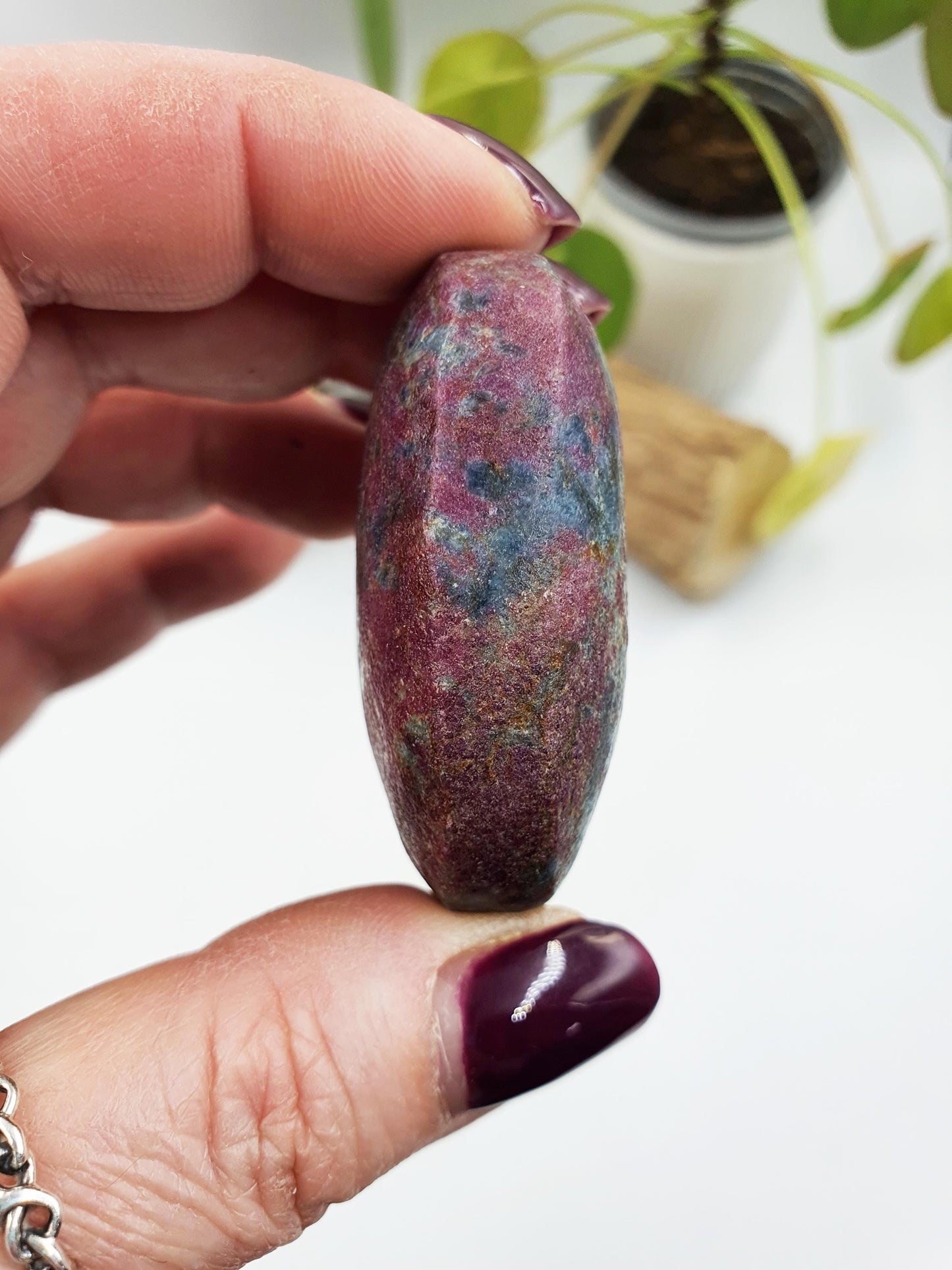 Ruby in Fuchsite Palm