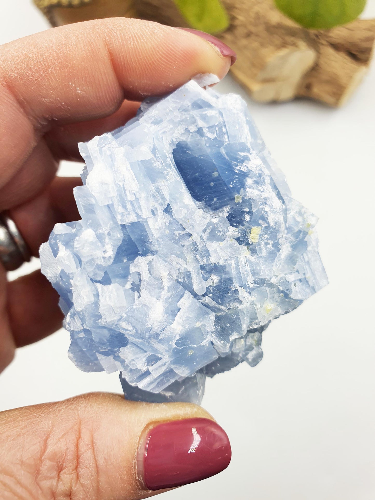 Stunning Raw Celestite / Raw Celestite Specimen / Sparkly Large Raw Celestite Piece / Celstite Chunk - 100g