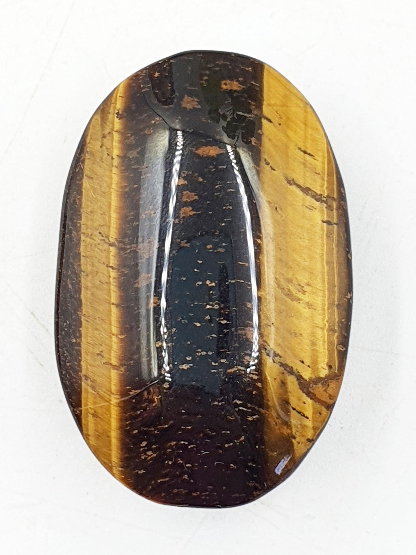 Flashy Yellow Tigers Eye Palm / Tiger's Eye Palm Stone / Pocket Crystal / Meditation Palm / Reiki Crystal Palm - 45g