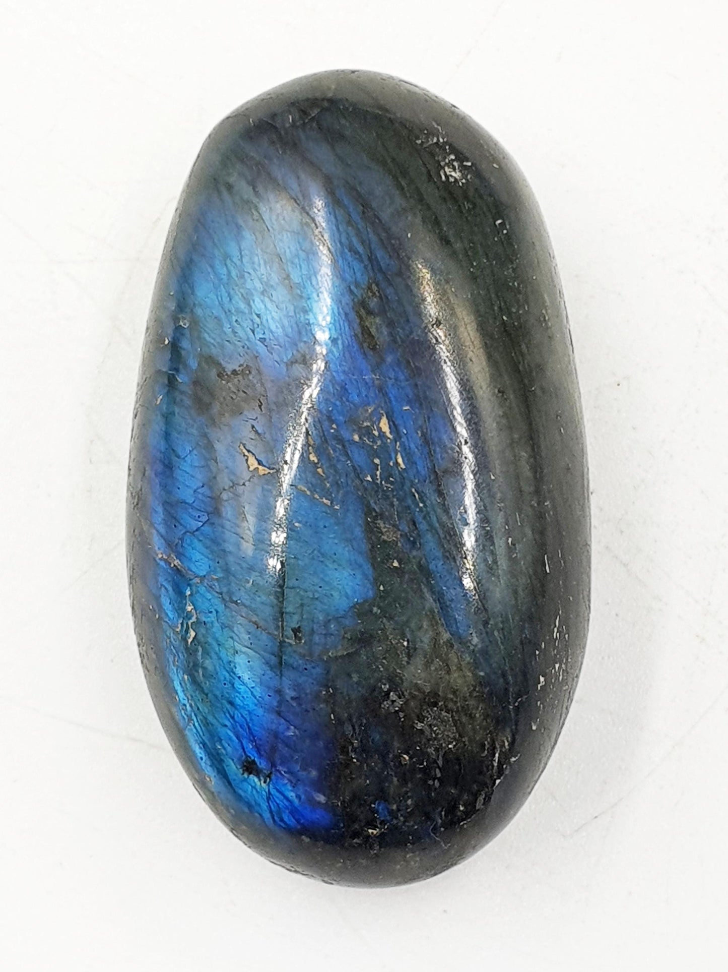 Beautiful Flashy Labradorite Crystal Palm / Labradorite Palm Stone / Meditation Palm / Reiki Crystal Palm - 50g
