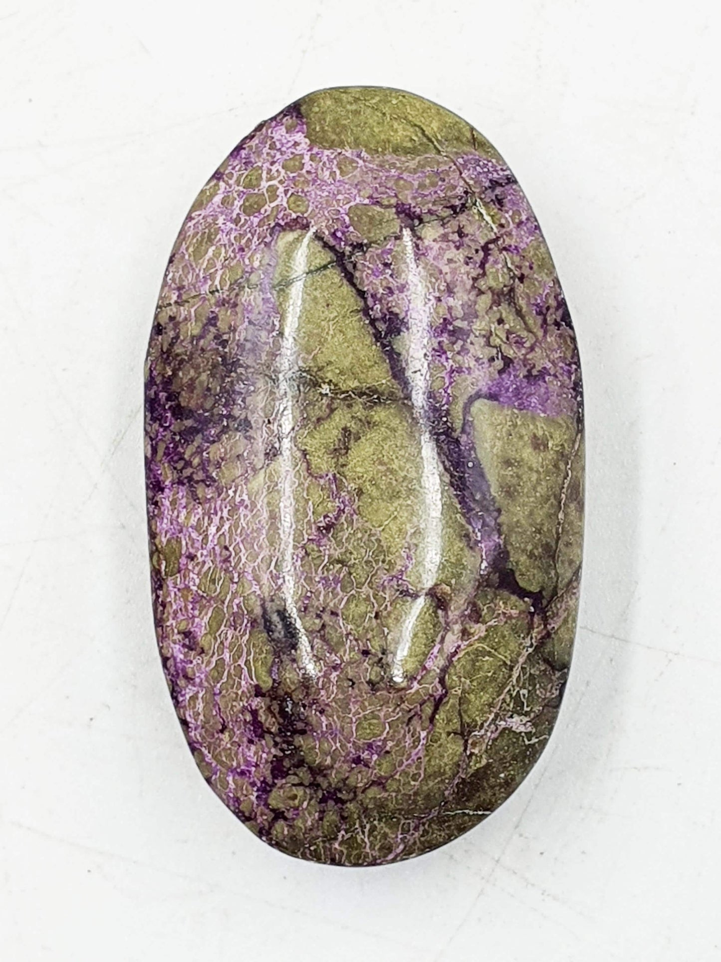 Beautiful Atlantisite Palm / Atlantisite Palm Stone / Collectors Crystal Palm / Reiki Crystal Palm / Meditation Stone - 35g