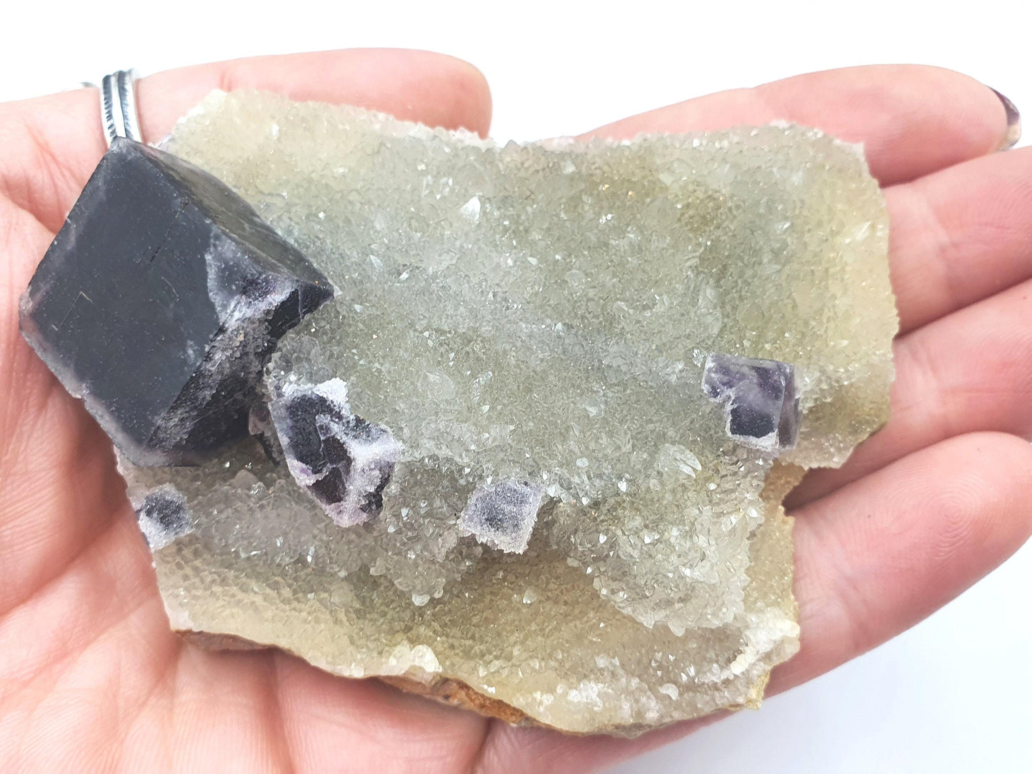 Purple Fluorite Cluster Specimen - 135g