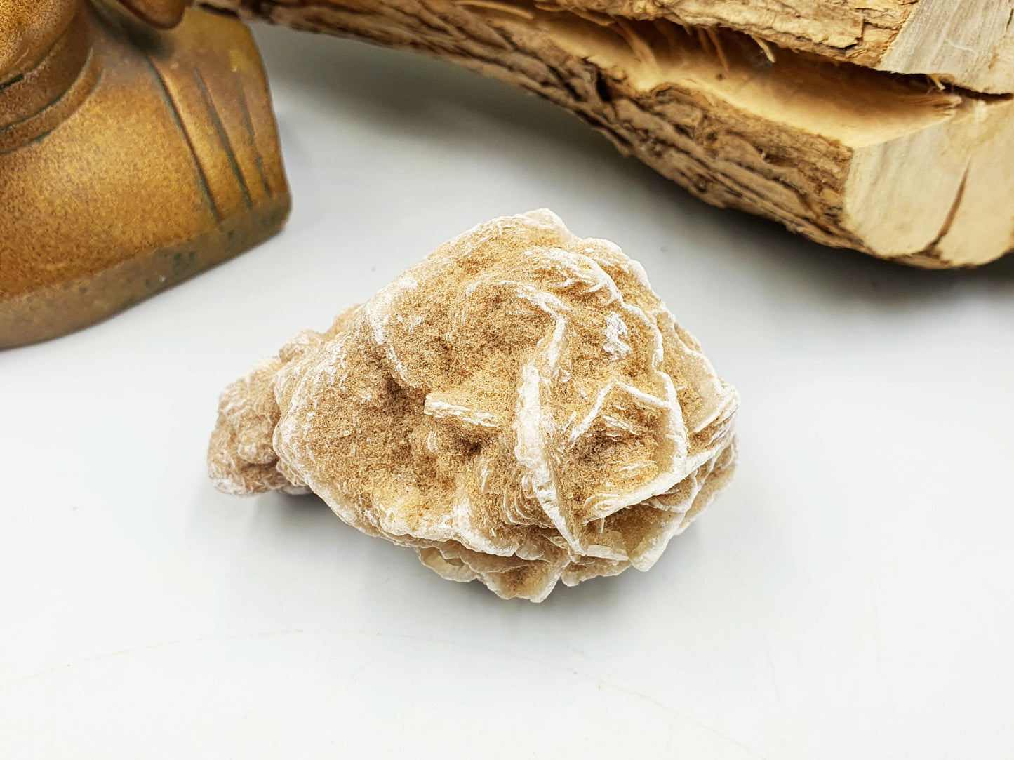 Large Desert Rose Specimen / Desert Rose Cluster / Gypsum / Raw Desert Road Mineral - 130g